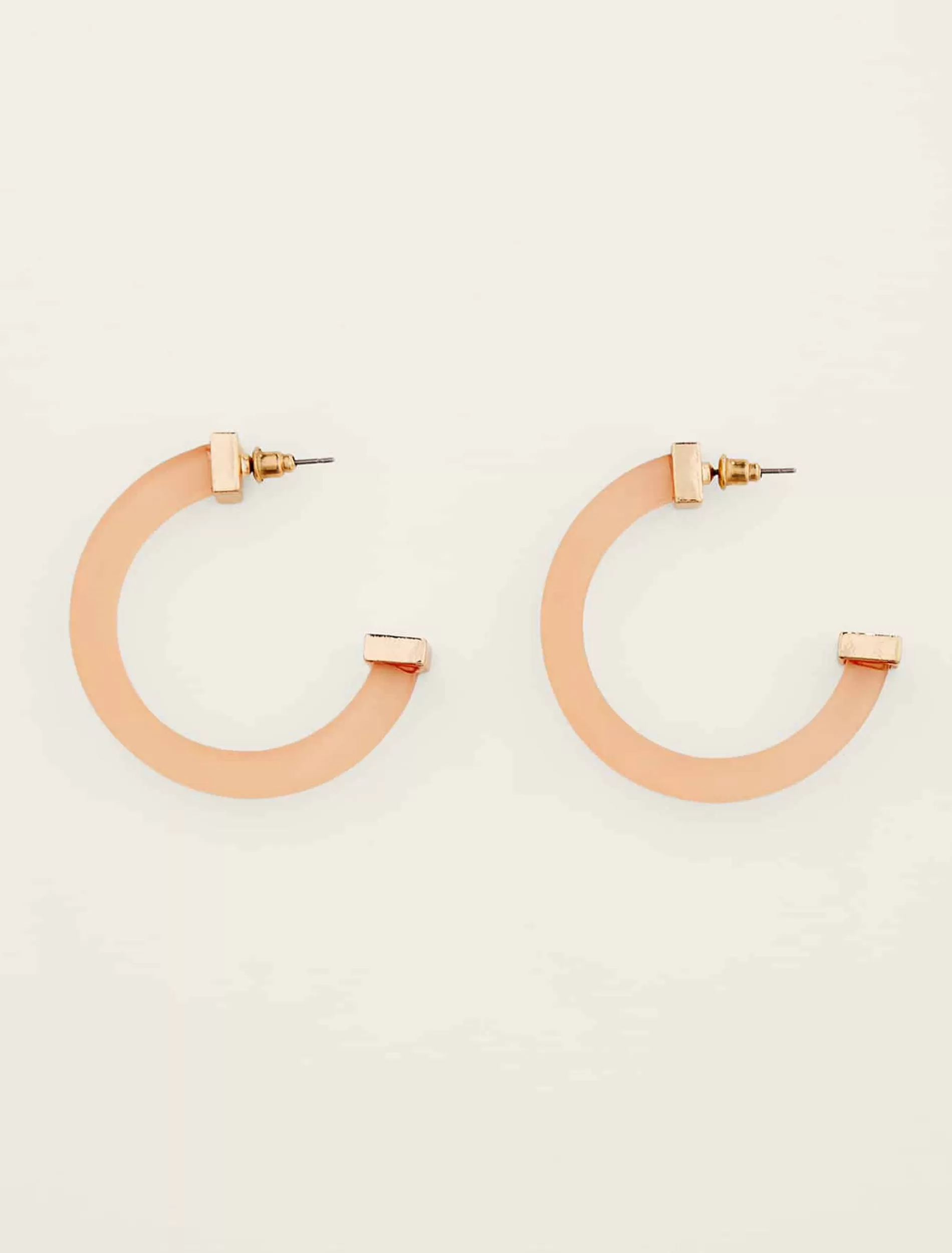 Phase Eight Clear Hoop Earring Pink Best