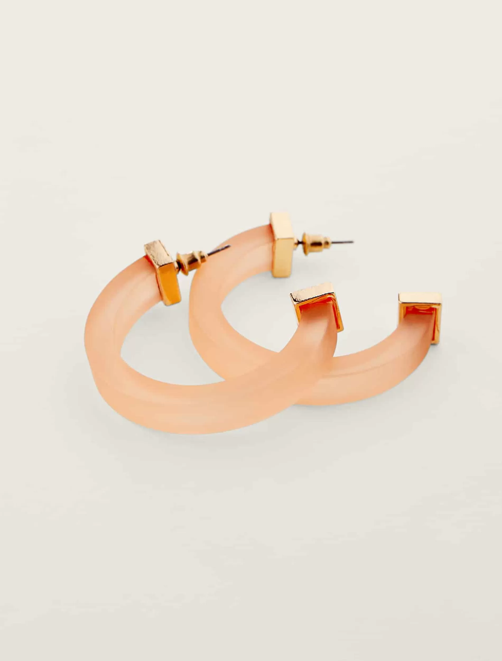 Phase Eight Clear Hoop Earring Pink Best
