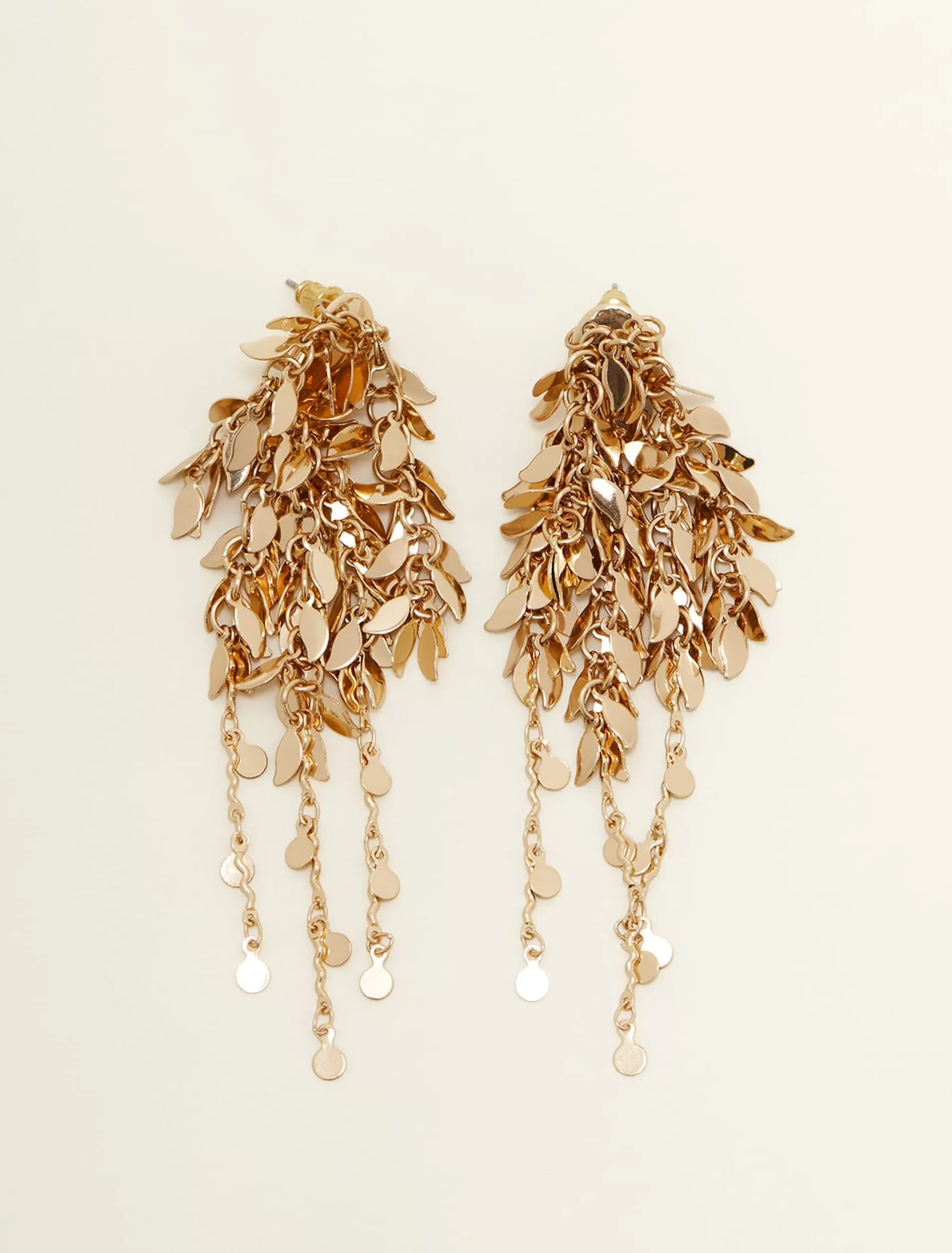 Phase Eight Cluster Leaf Drop Earring Gold Clearance
