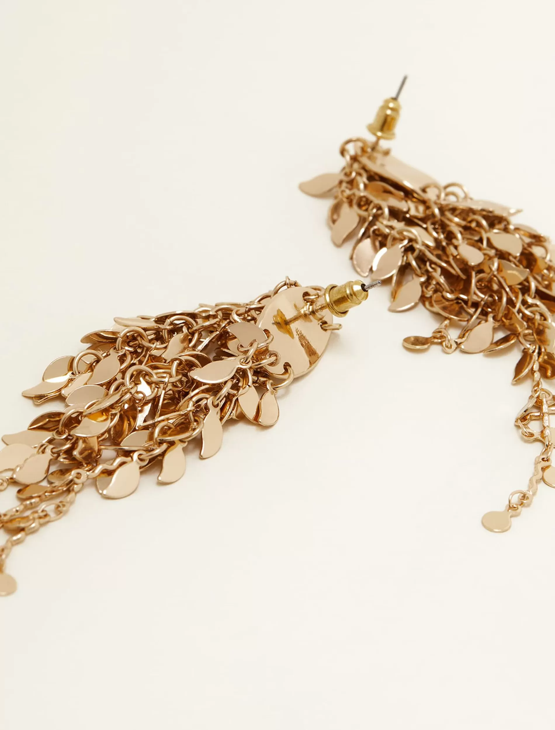 Phase Eight Cluster Leaf Drop Earring Gold Clearance