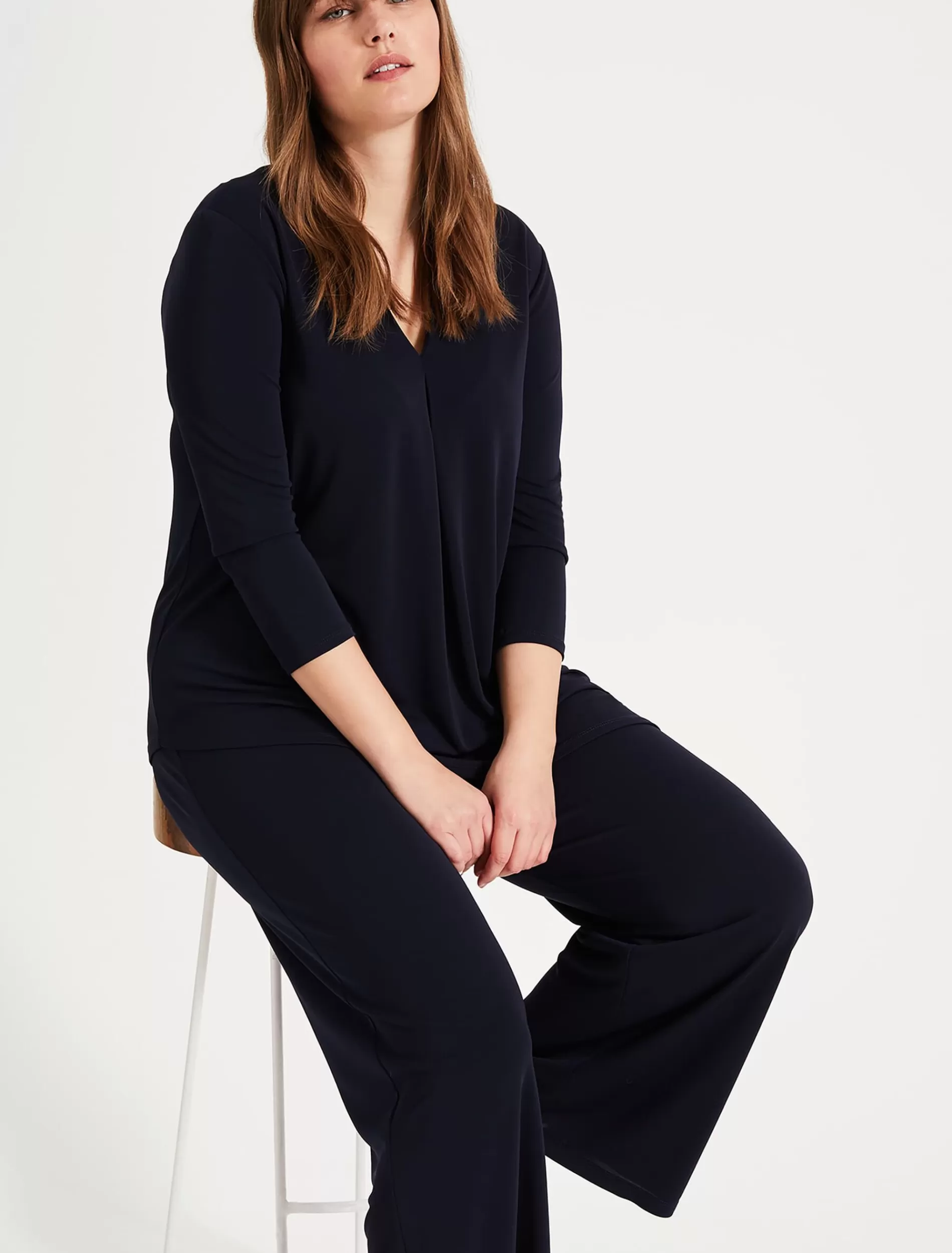 Phase Eight Corinne Crepe Trousers Navy Store