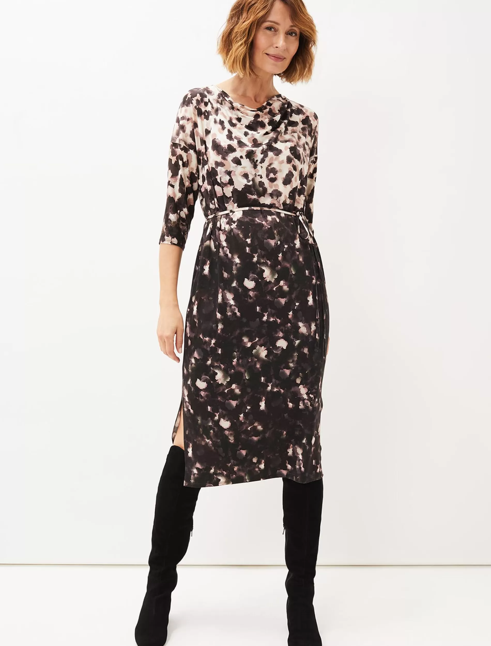 Phase Eight Corrie Abstract Spot Print Dress Multi-Coloured Flash Sale