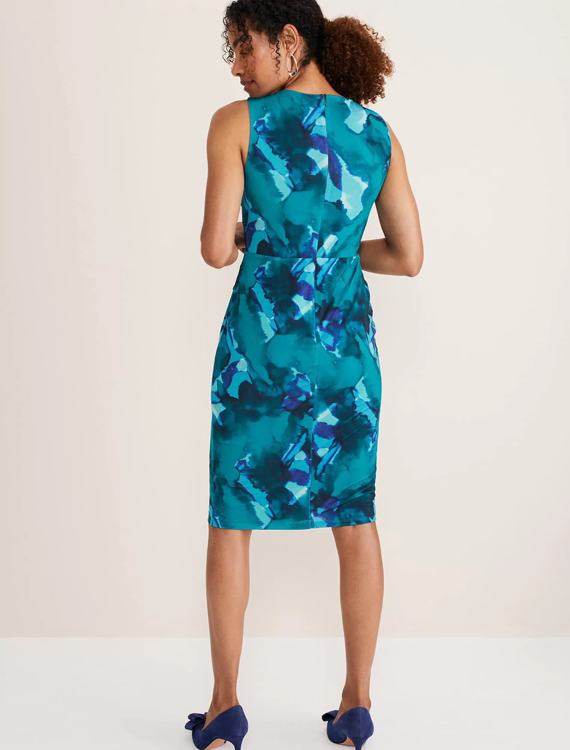 Phase Eight Corrin Print Jackie Dress Malachite/Multi Sale