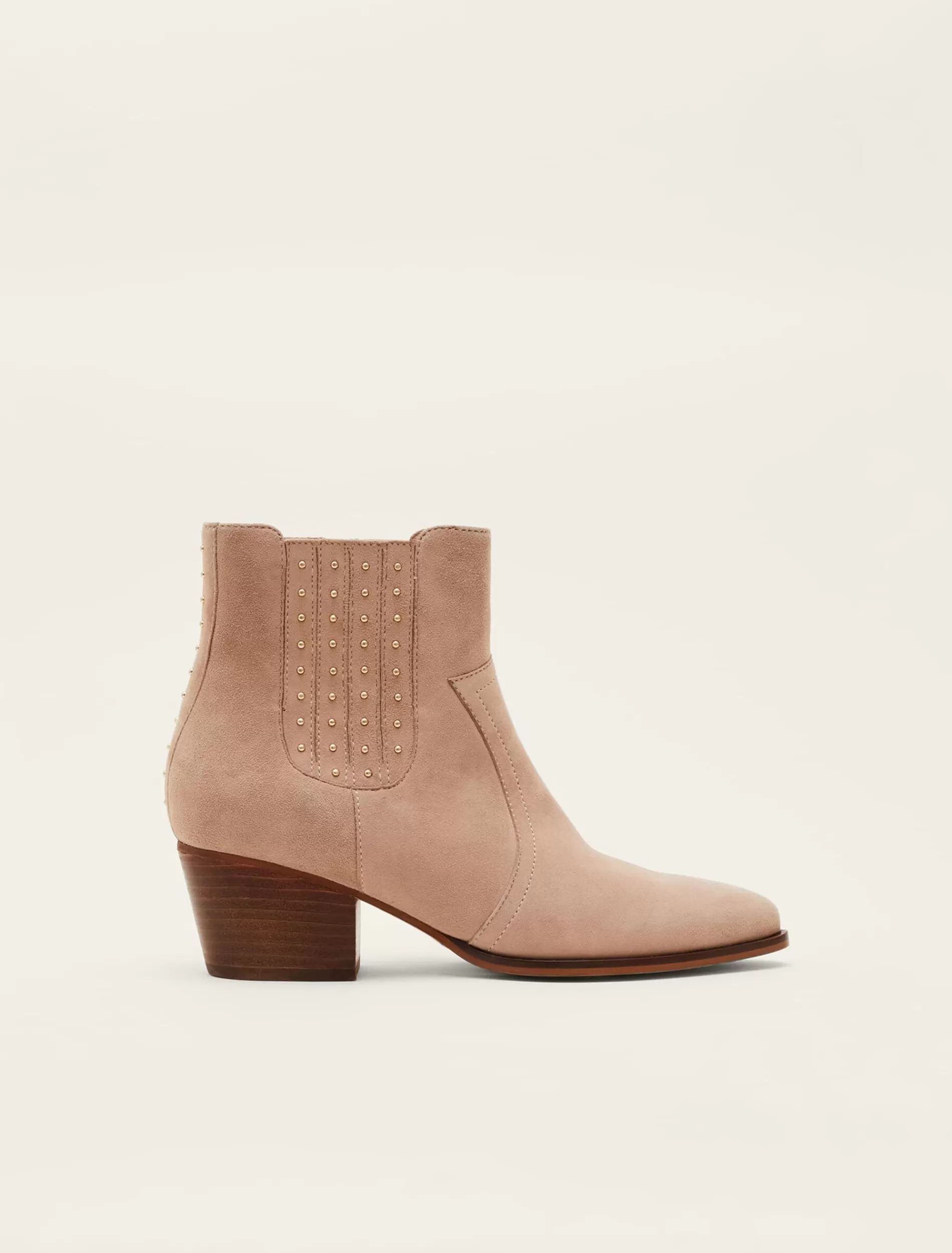 Phase Eight Cowboy Suede Ankle Boots Stone Best Sale