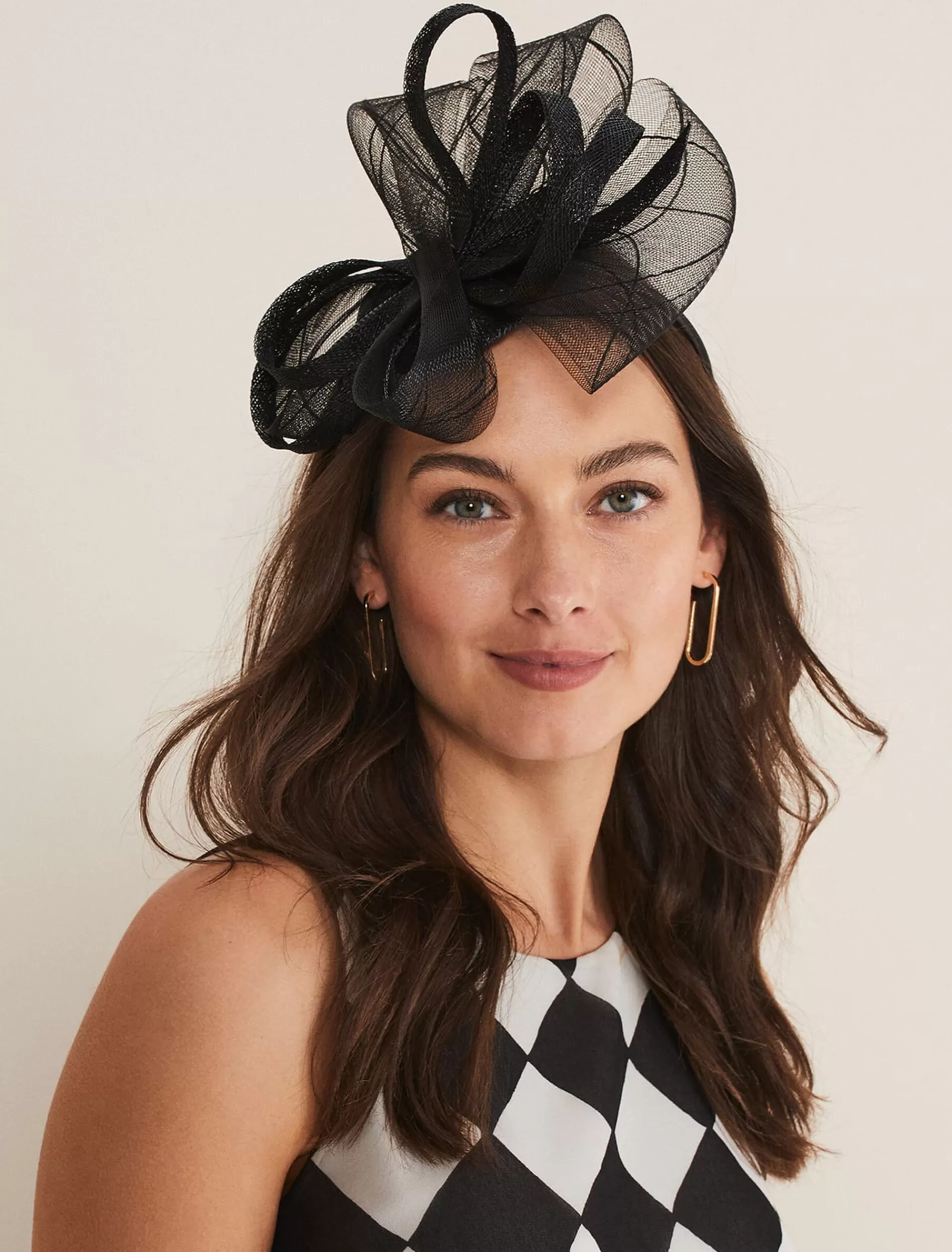 Phase Eight Crin Bow Headband Black Shop