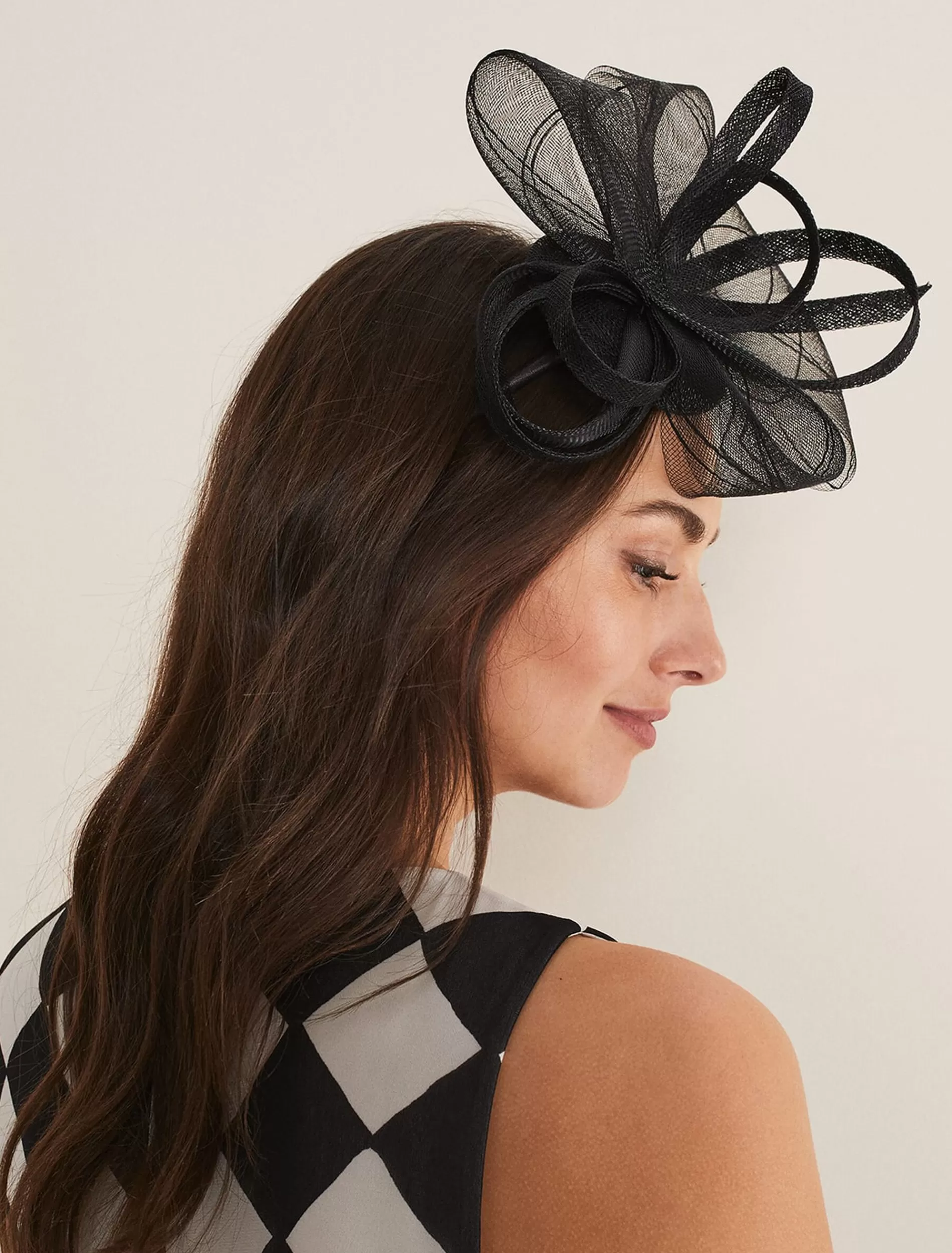 Phase Eight Crin Bow Headband Black Shop