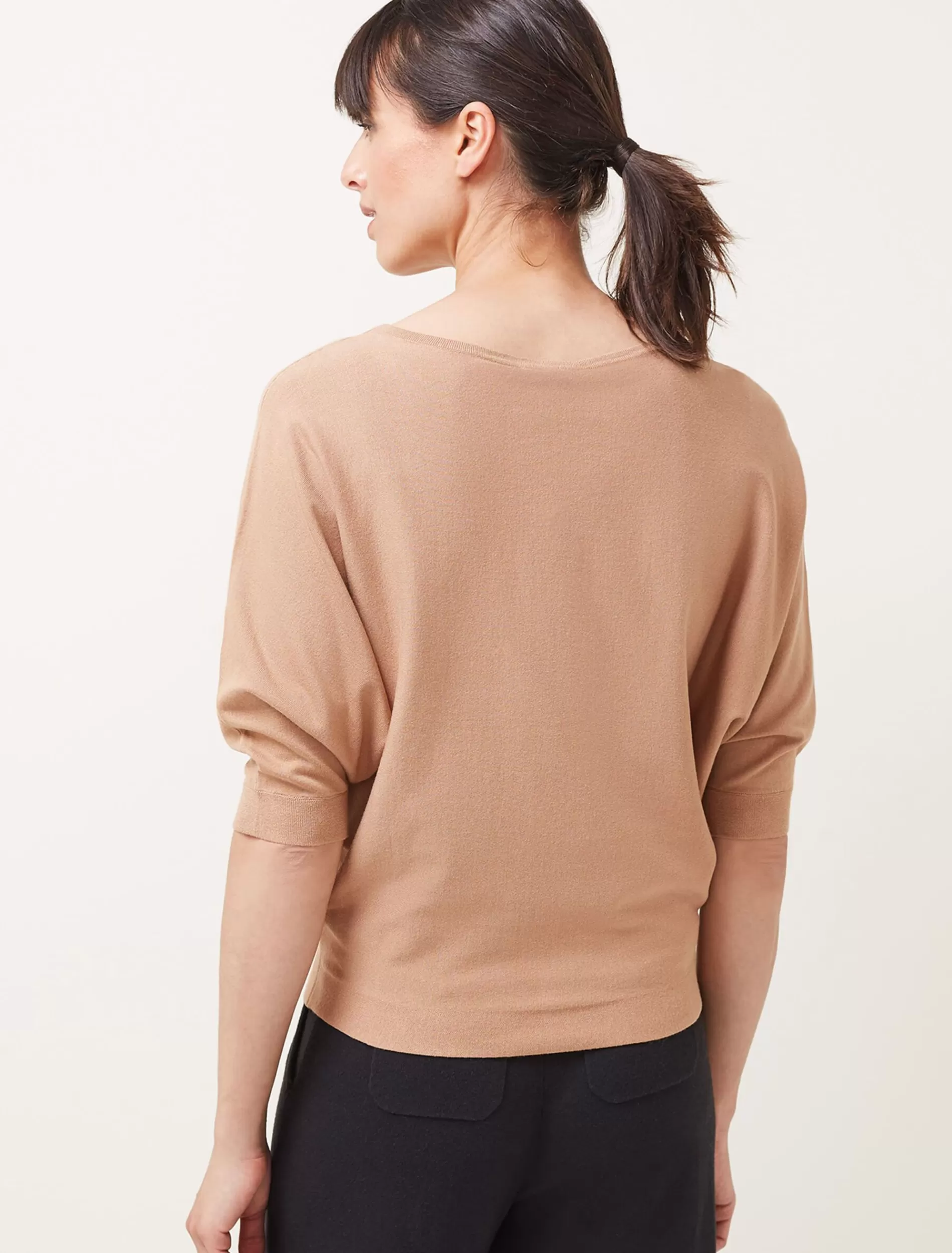 Phase Eight Cristine Fine Knit Batwing Jumper Camel Shop