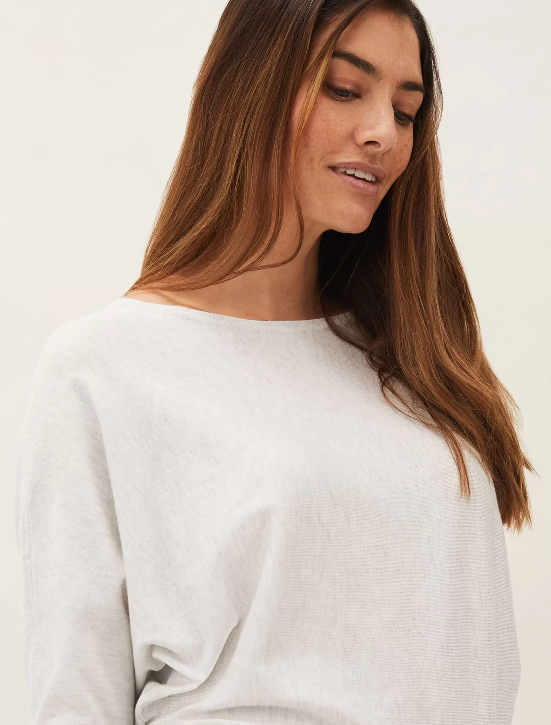 Phase Eight Cristine Fine Knit Jumper Grey New
