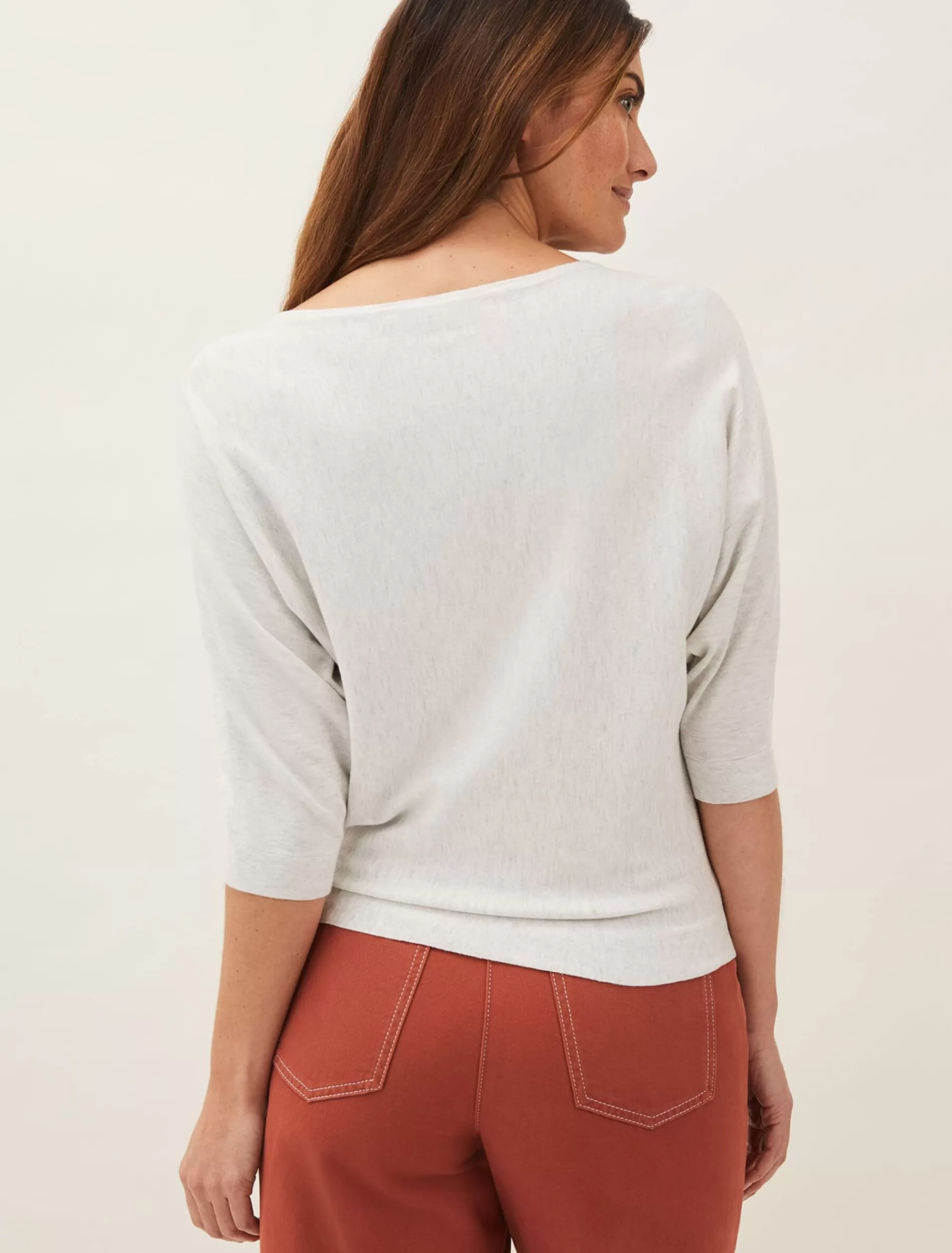 Phase Eight Cristine Fine Knit Jumper Grey New