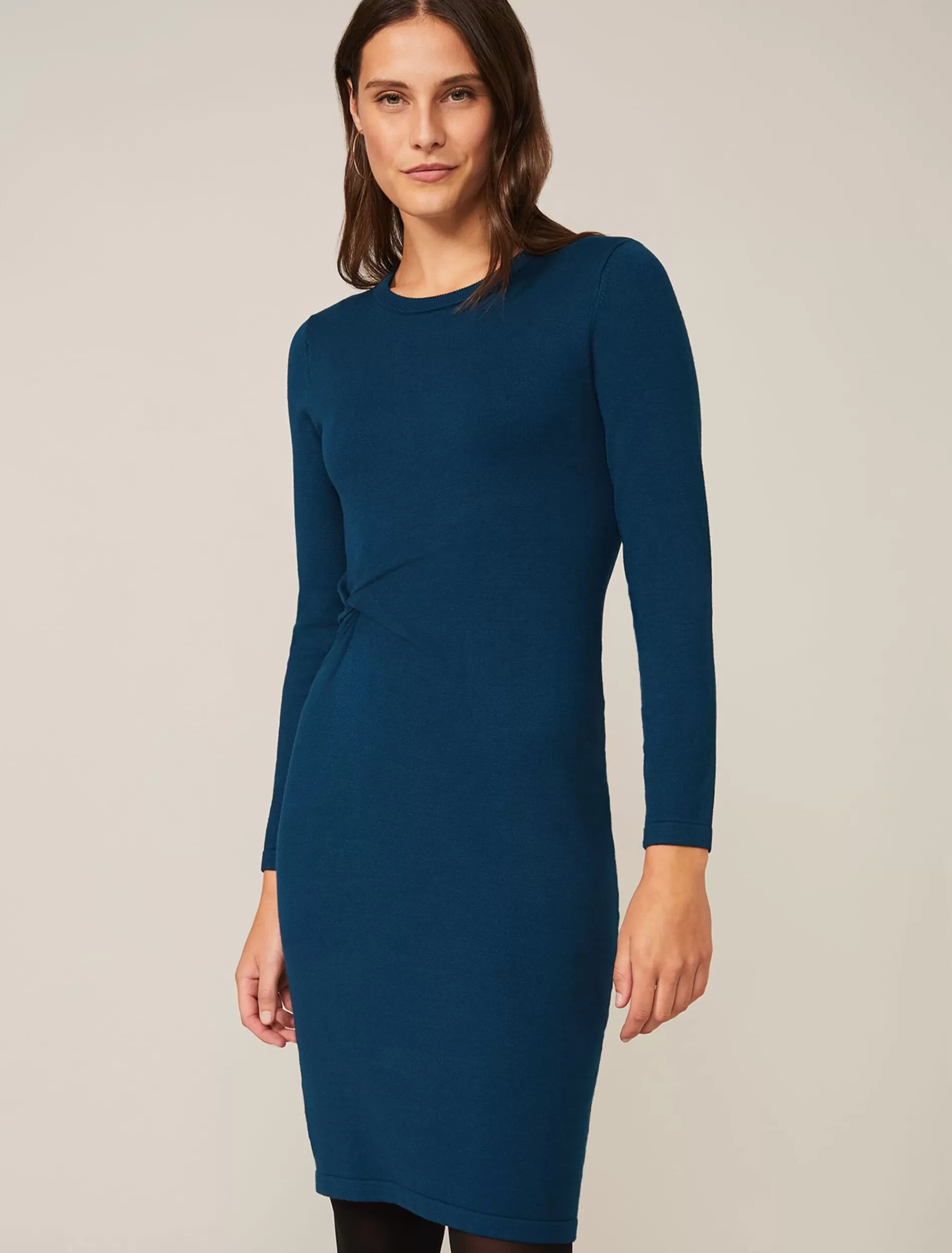 Phase Eight Danielle Fitted Twist Dress Petrol Outlet