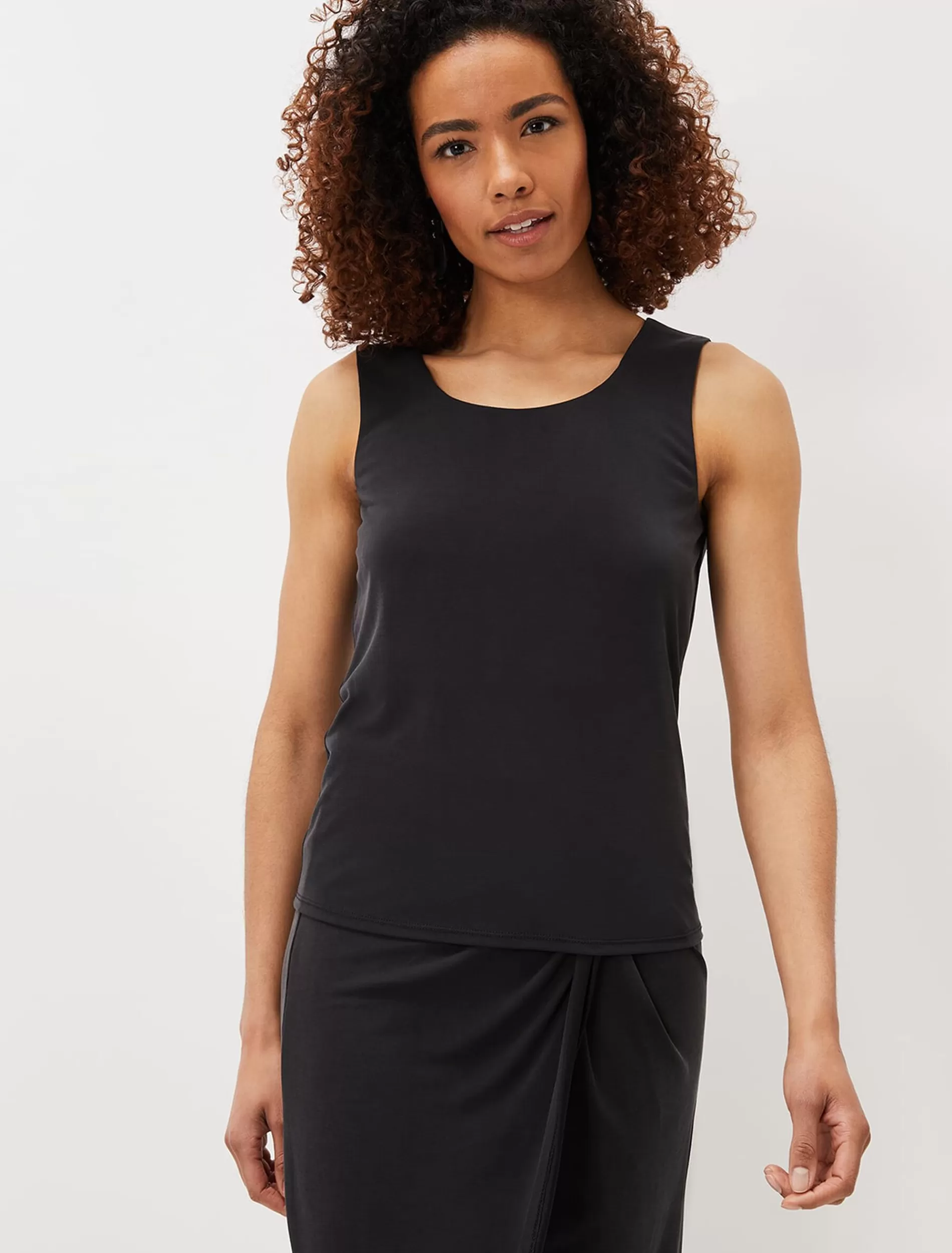 Phase Eight Dara Cupro Vest Top Black Clearance