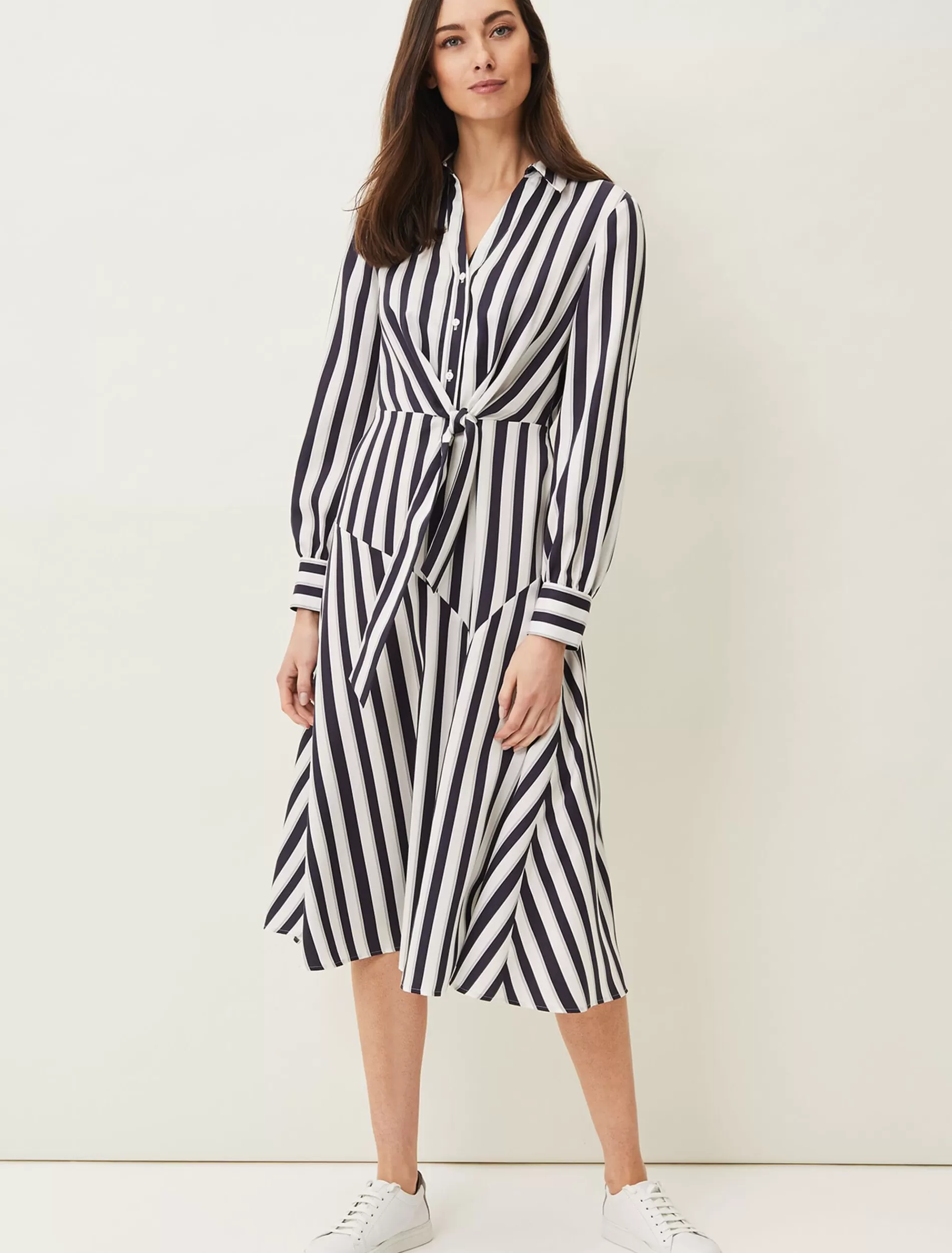 Phase Eight Dasha Stripe Dress Navy/Ivory Fashion