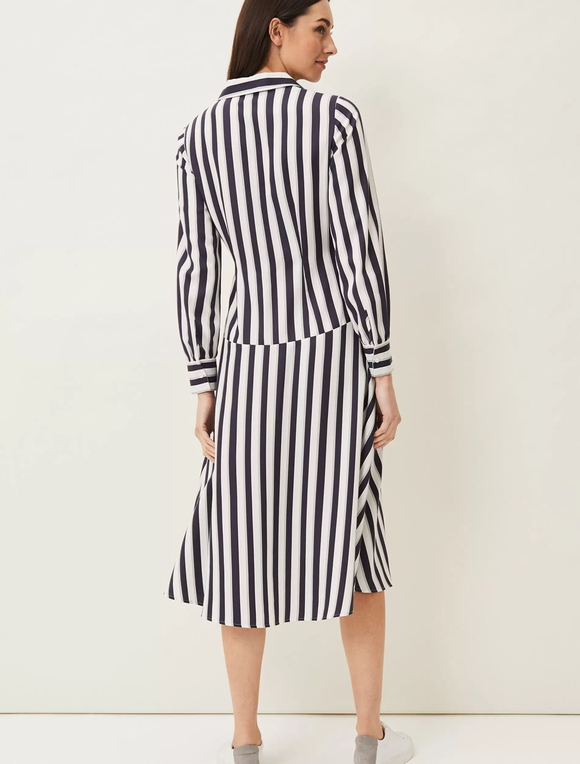 Phase Eight Dasha Stripe Dress Navy/Ivory Fashion