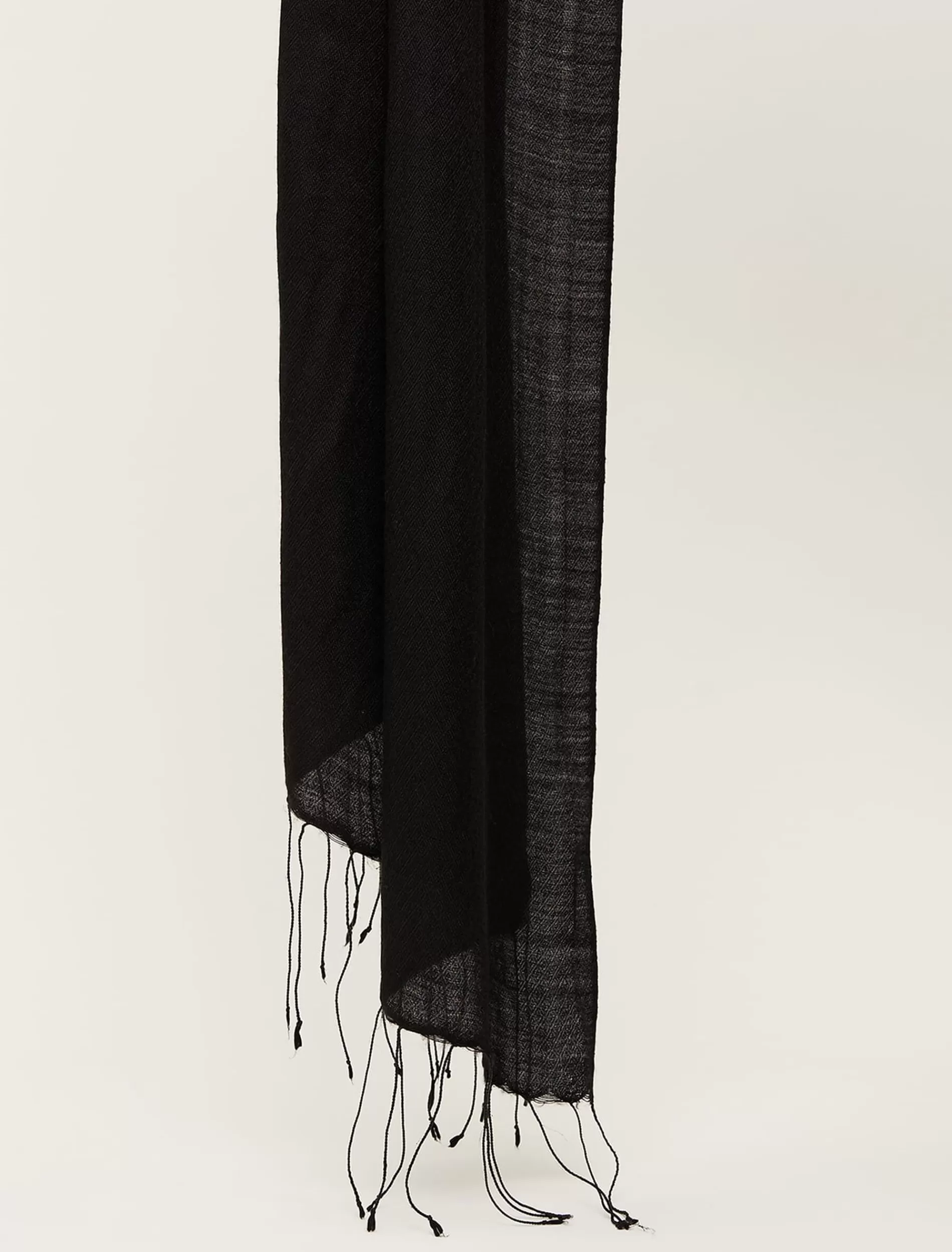 Phase Eight Diamond Weave Scarf Black Cheap