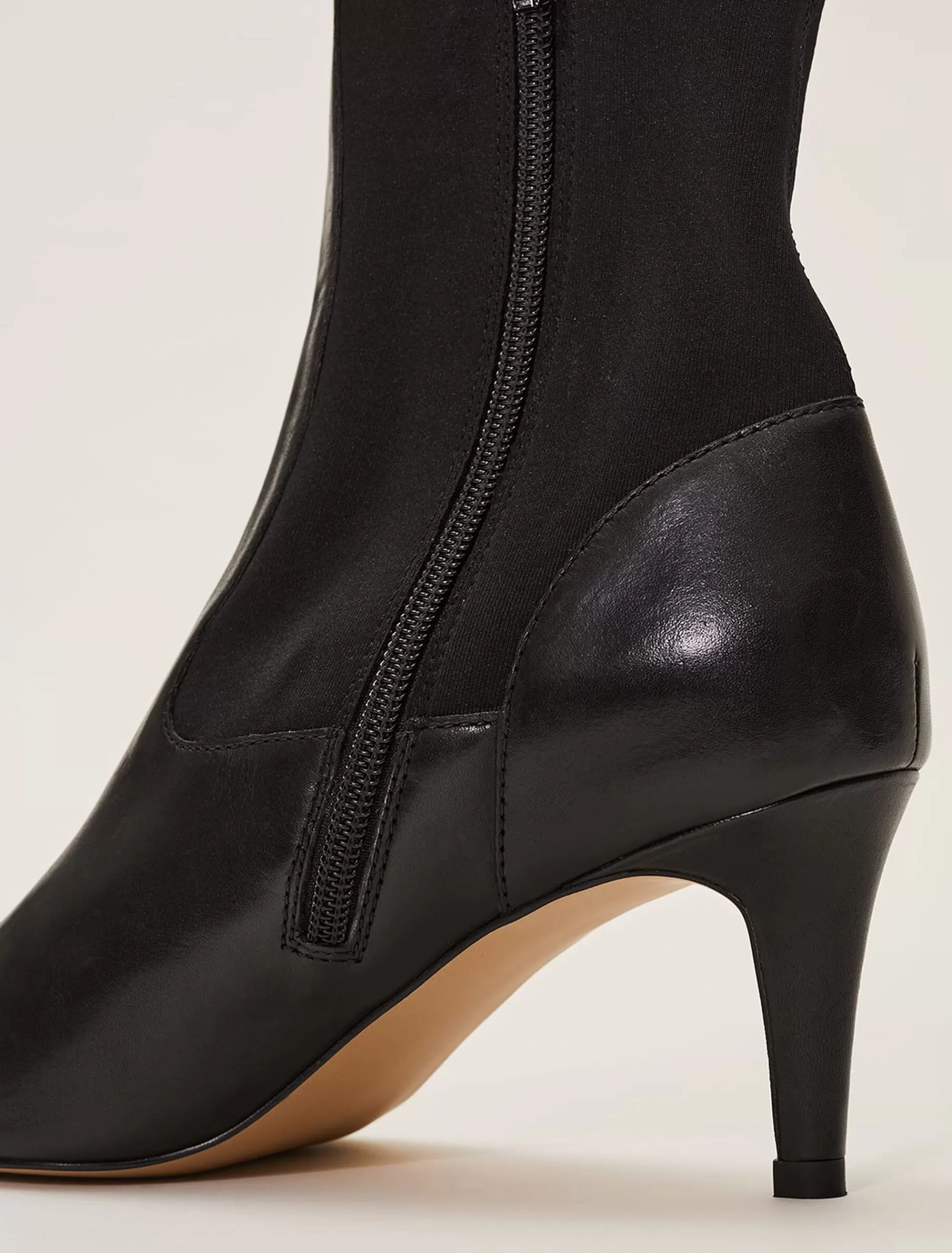 Phase Eight Dolly Leather Sock Boots Black Fashion