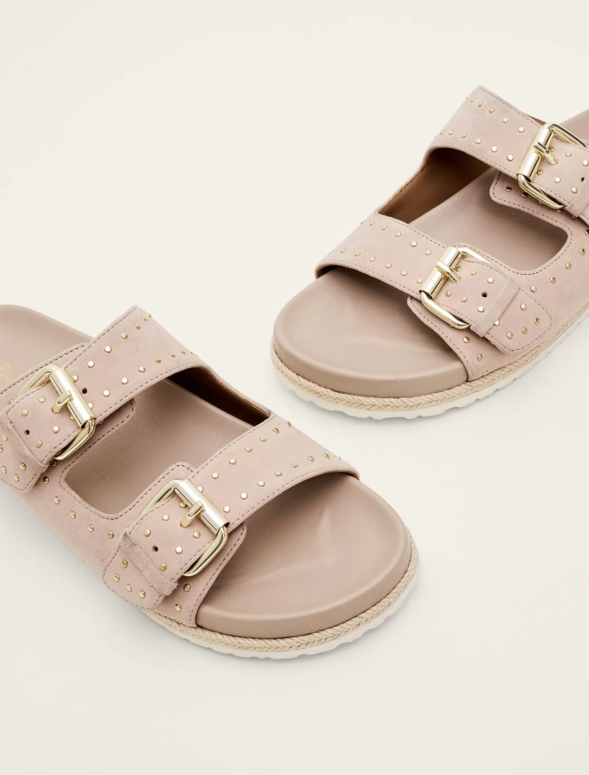 Phase Eight Double Buckle Sandal Neutral Online
