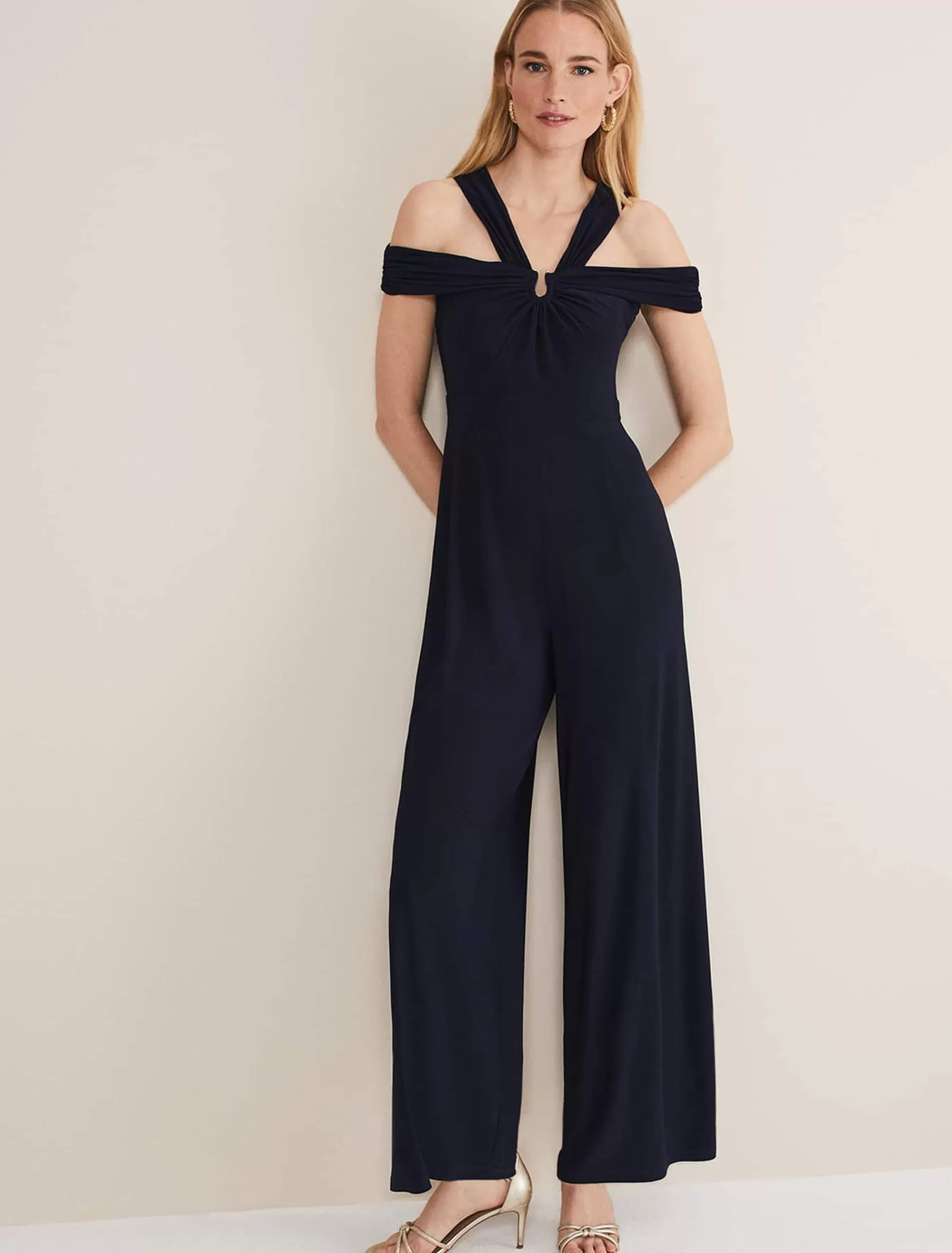 Phase Eight Dulce Off Shoulder Jumpsuit French Navy Store