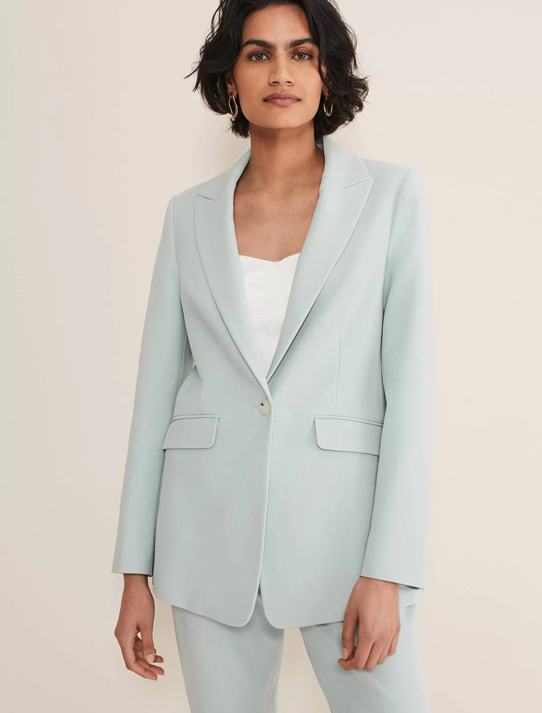 Phase Eight Eira Blue Blazer Eau De Nil Fashion