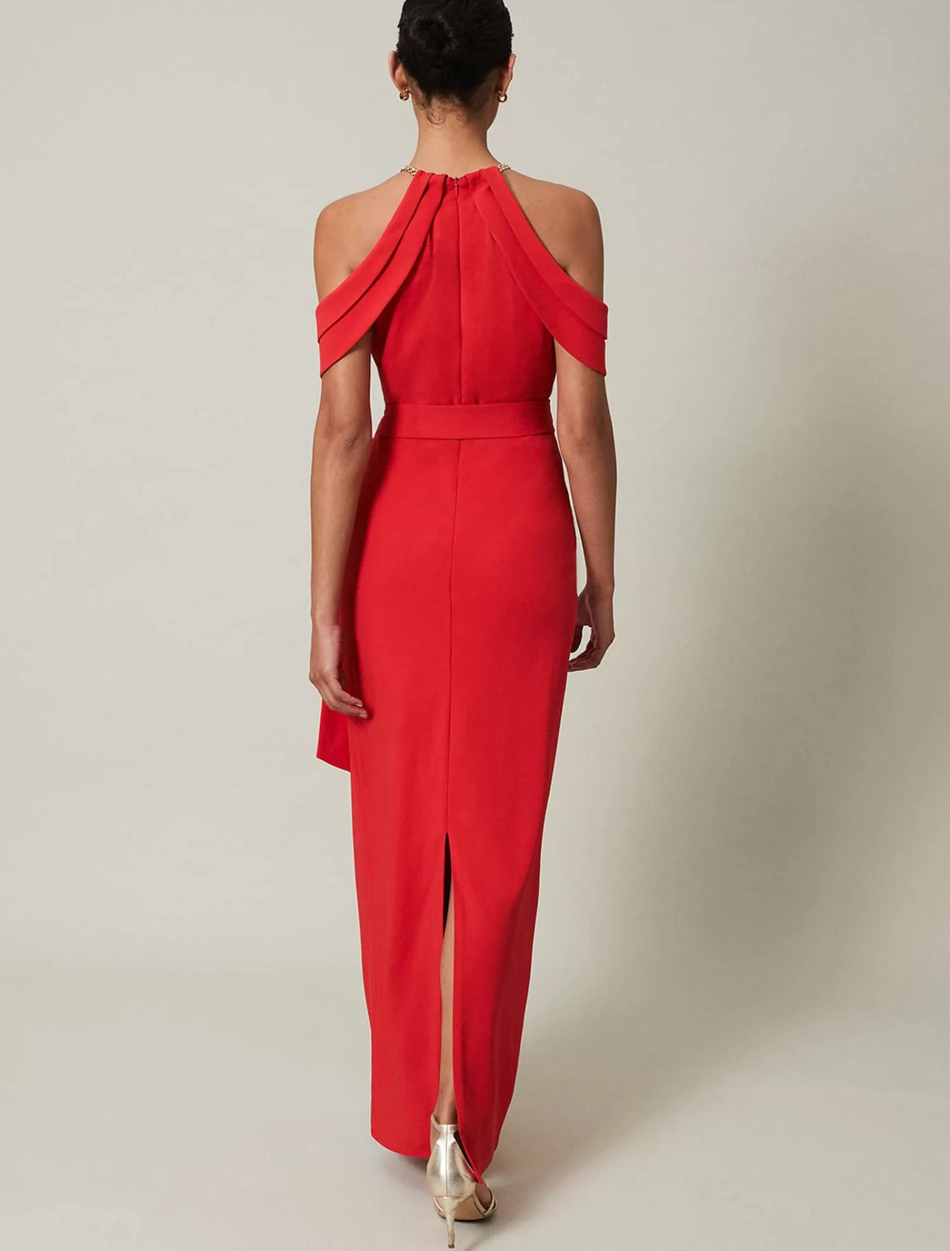 Phase Eight Elaine Chain Detail Maxi Dress Red Fashion