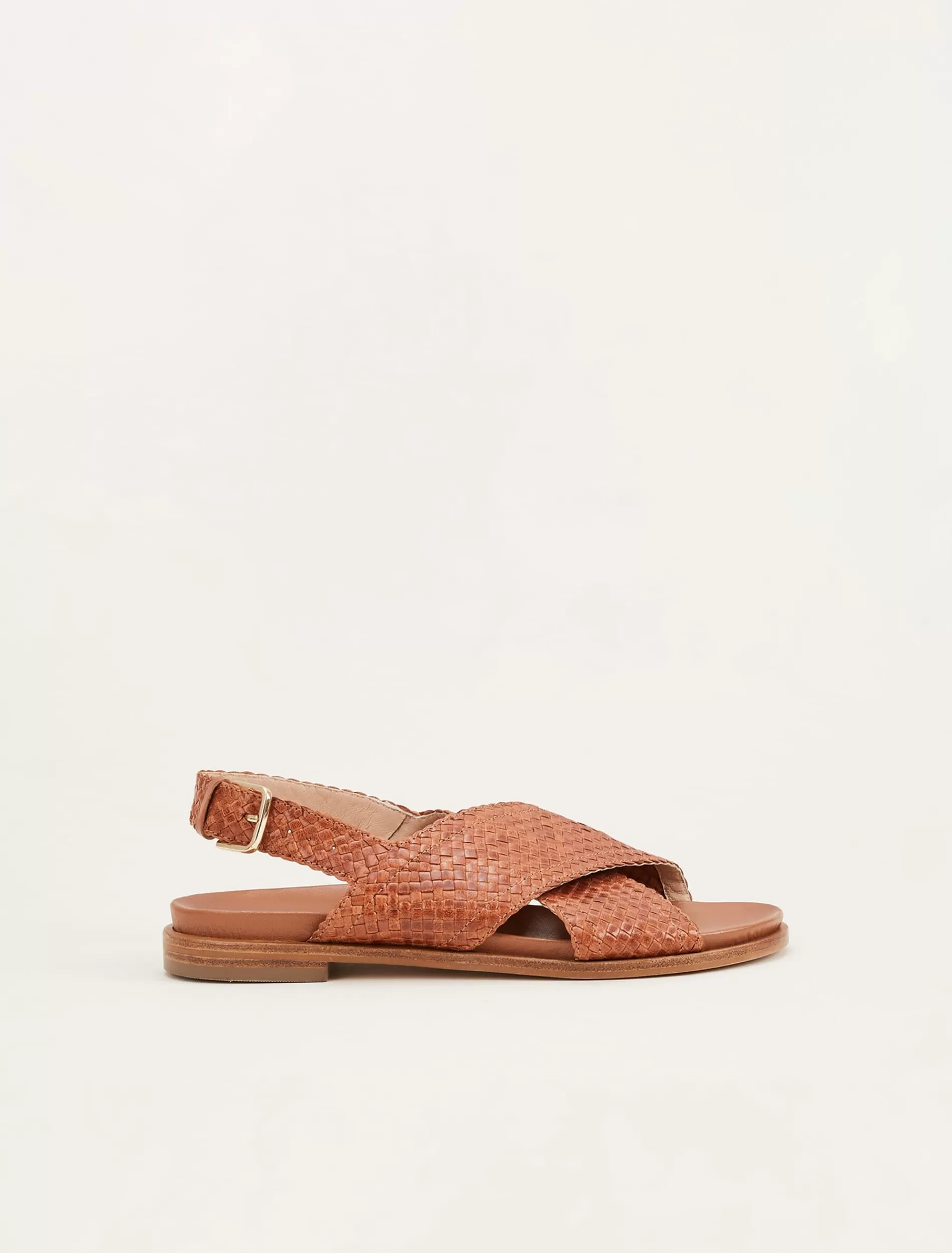 Phase Eight Elle Leather Crossover Sandals Tan Store