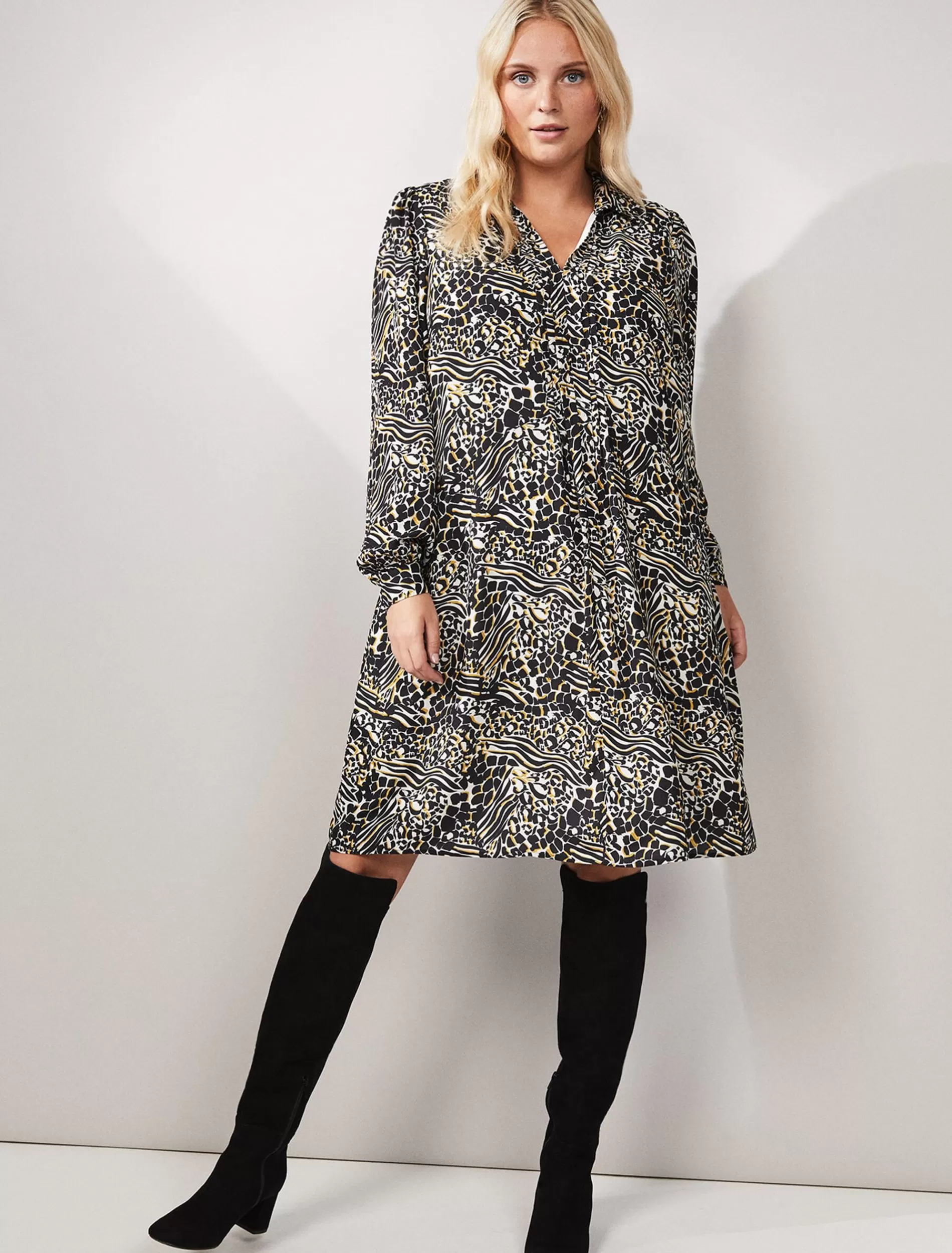 Phase Eight Elle Printed Swing Dress Multi-Coloured Sale
