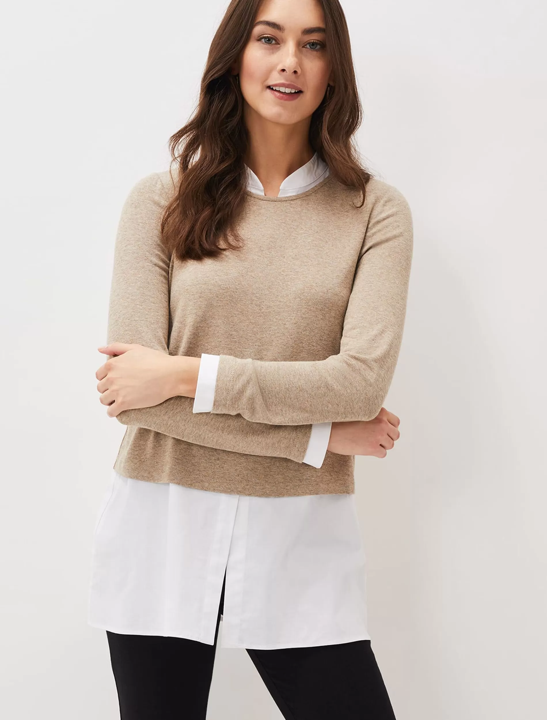 Phase Eight Elmira Double Layer Top Oatmeal Shop
