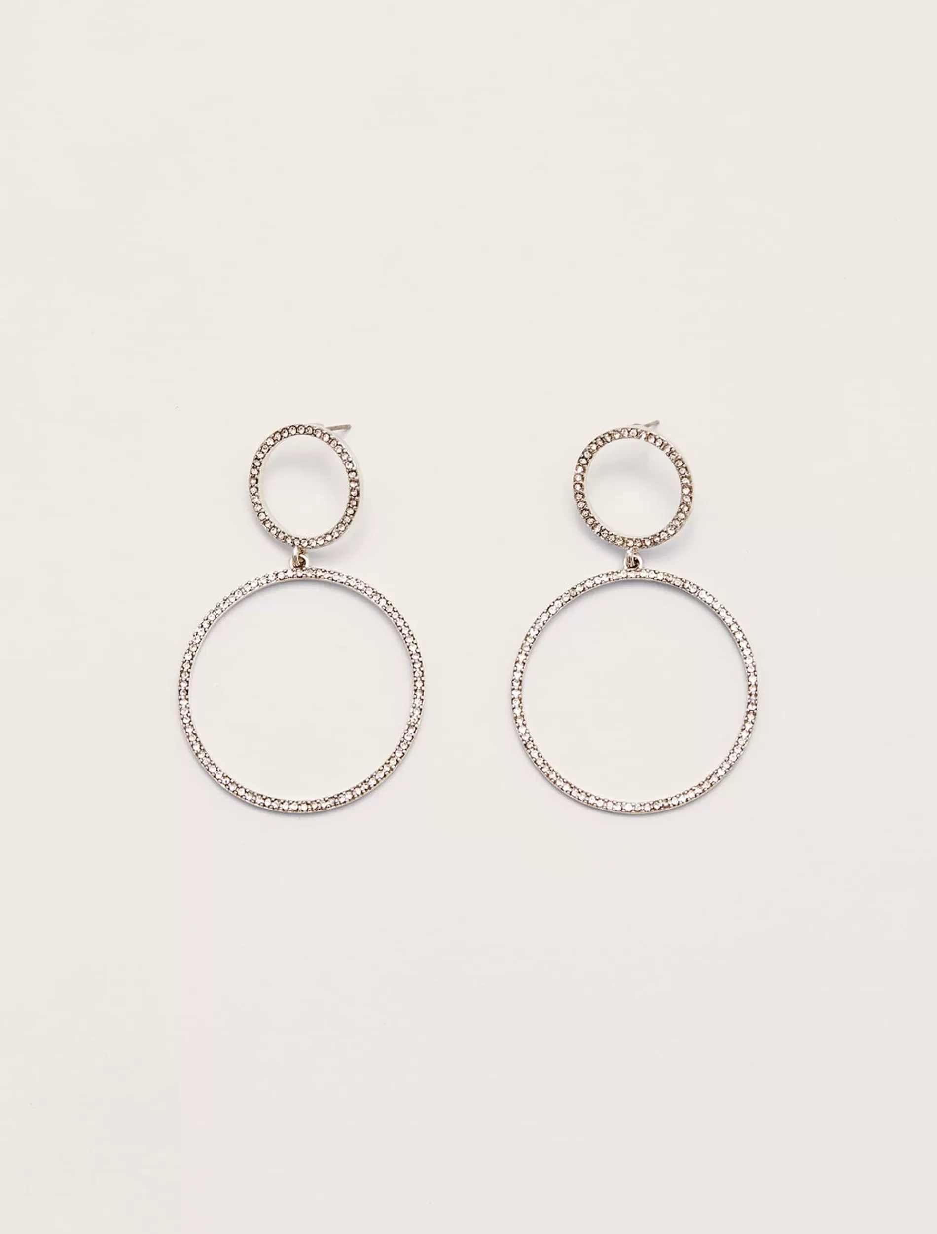Phase Eight Embellished Hoop Earrings Silver Store