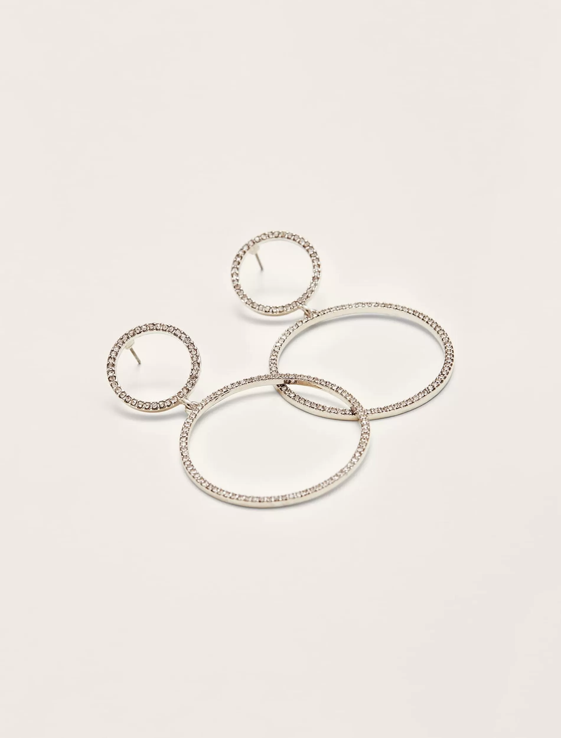 Phase Eight Embellished Hoop Earrings Silver Store