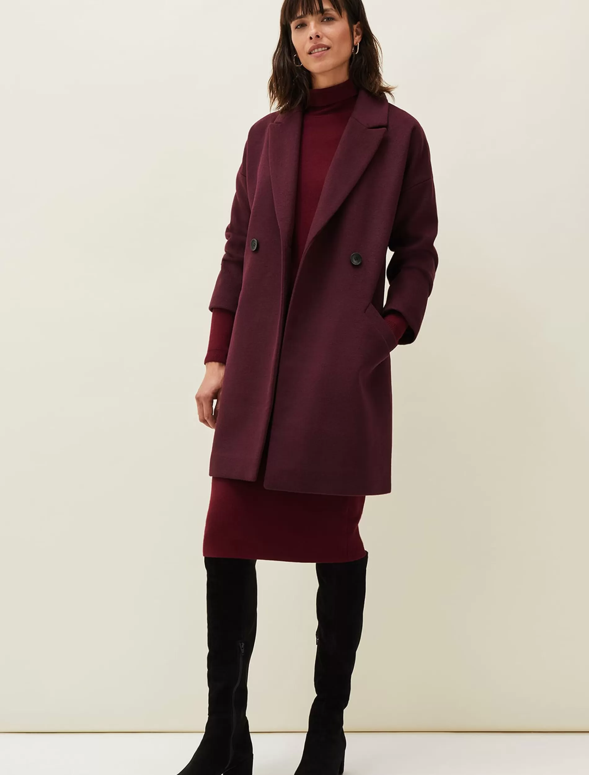 Phase Eight Emery Double Breasted Wool Coat Port Shop