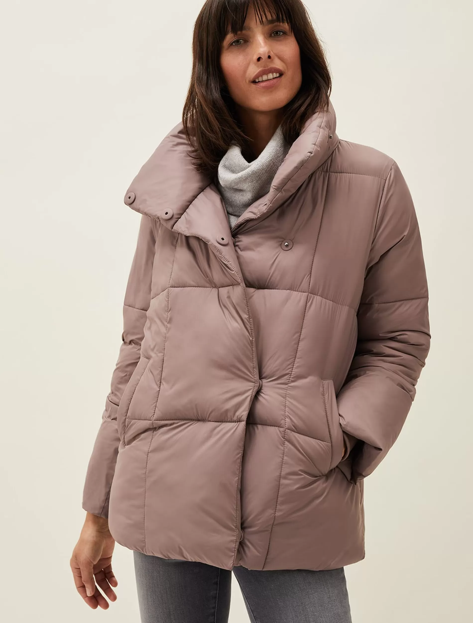 Phase Eight Eshima Short Puffer Coat Mink Flash Sale