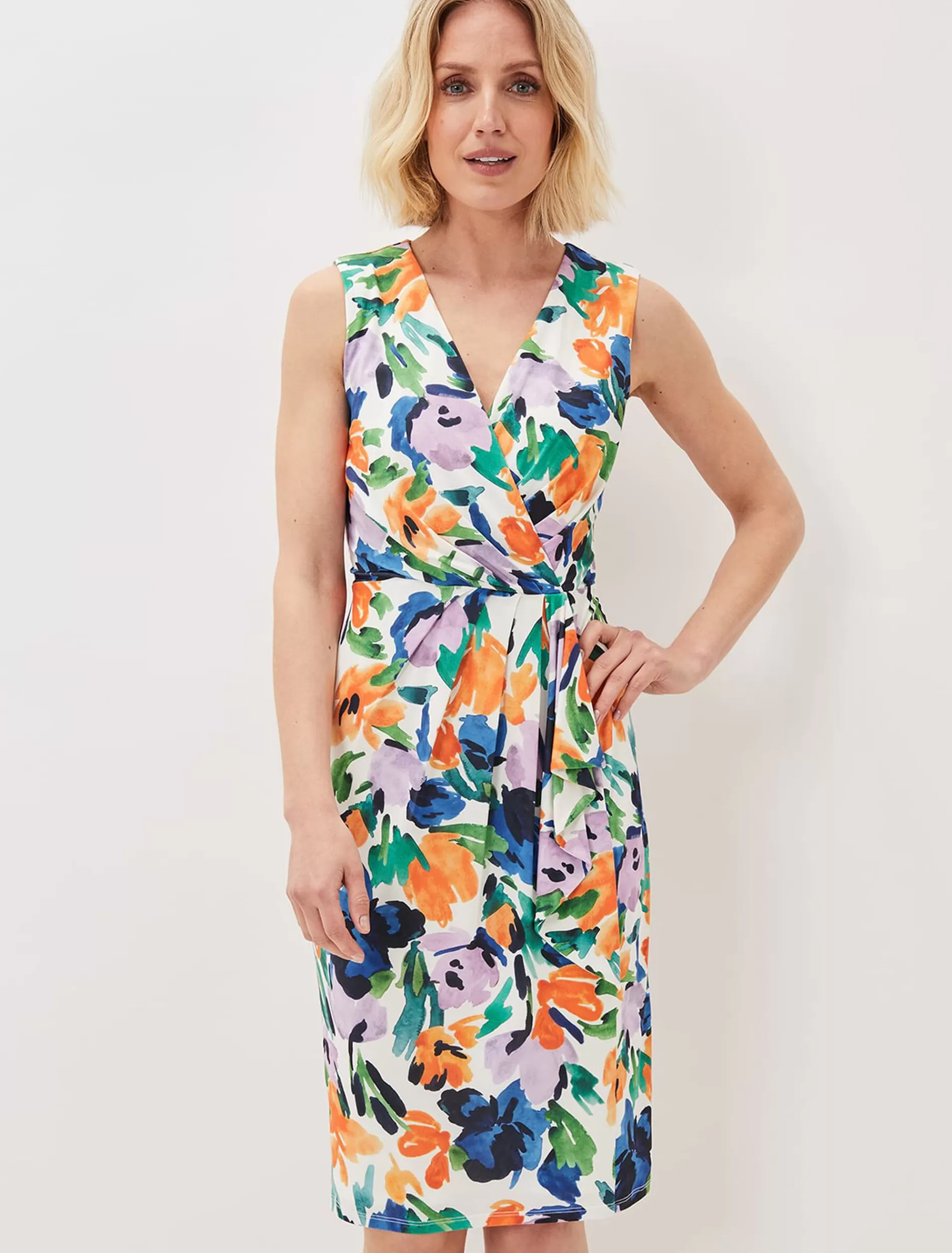 Phase Eight Essie Floral Midi Dress Multi-Coloured Best
