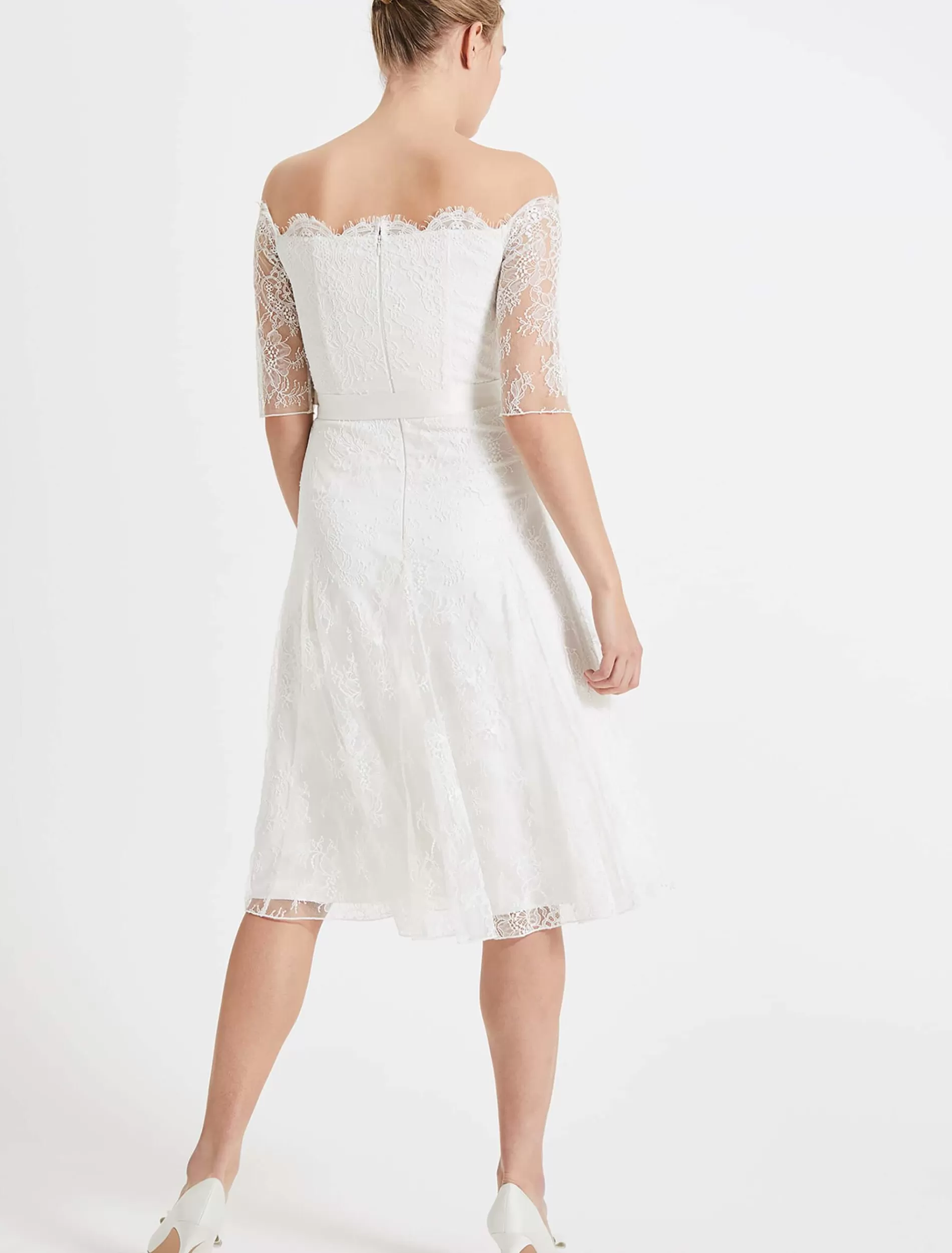 Phase Eight Evette Lace Wedding Dress Pale Cream Shop