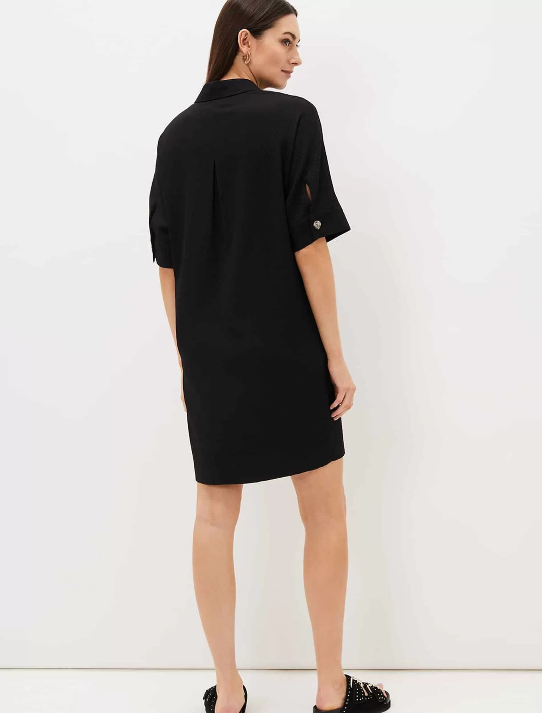 Phase Eight Faye Textured Tunic Dress Black Store
