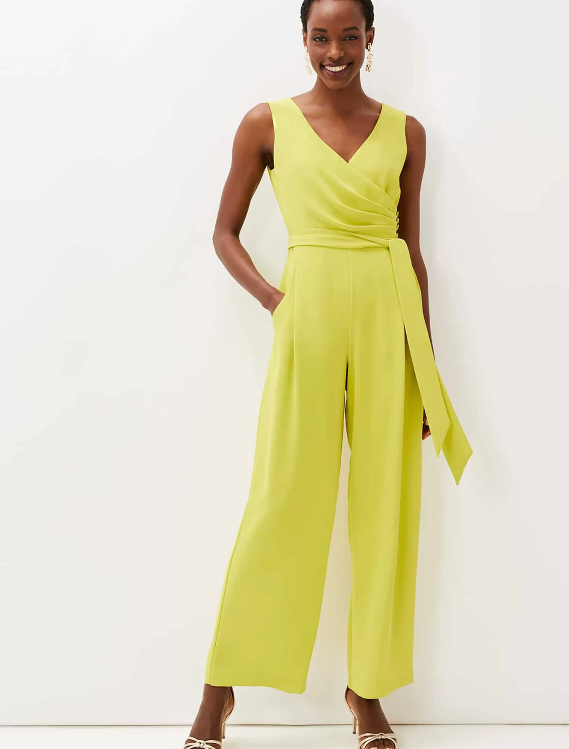 Phase Eight Fiona Jumpsuit Lime Cheap