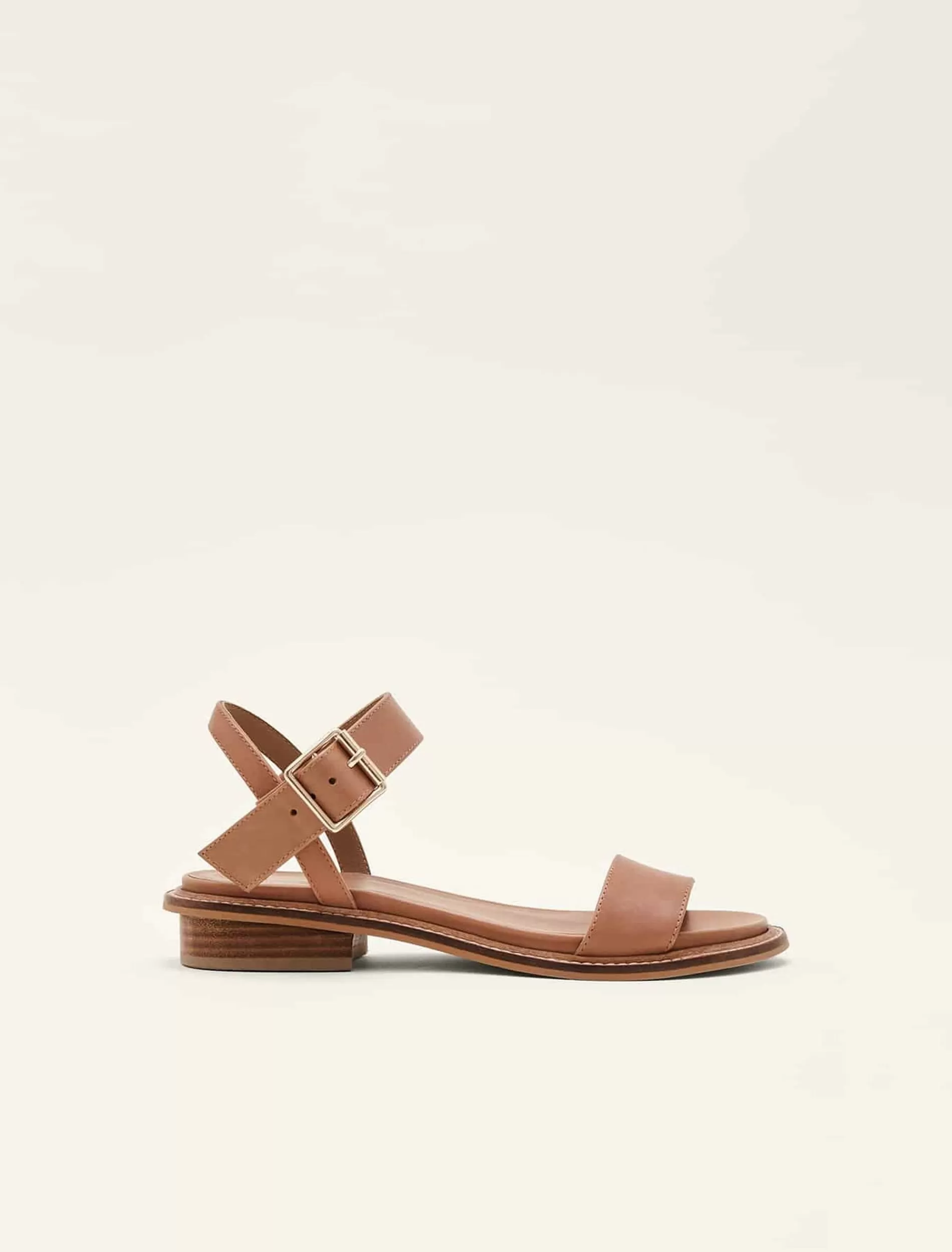 Phase Eight Flat Buckle Sandal Tan Cheap