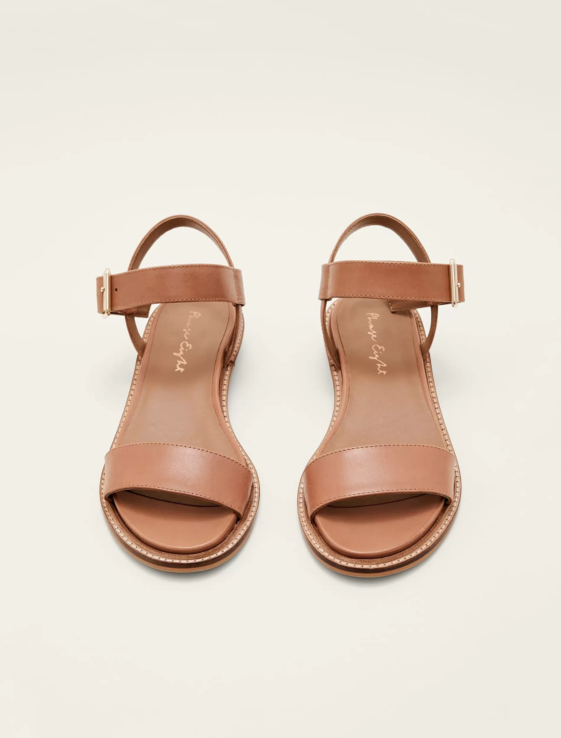 Phase Eight Flat Buckle Sandal Tan Online