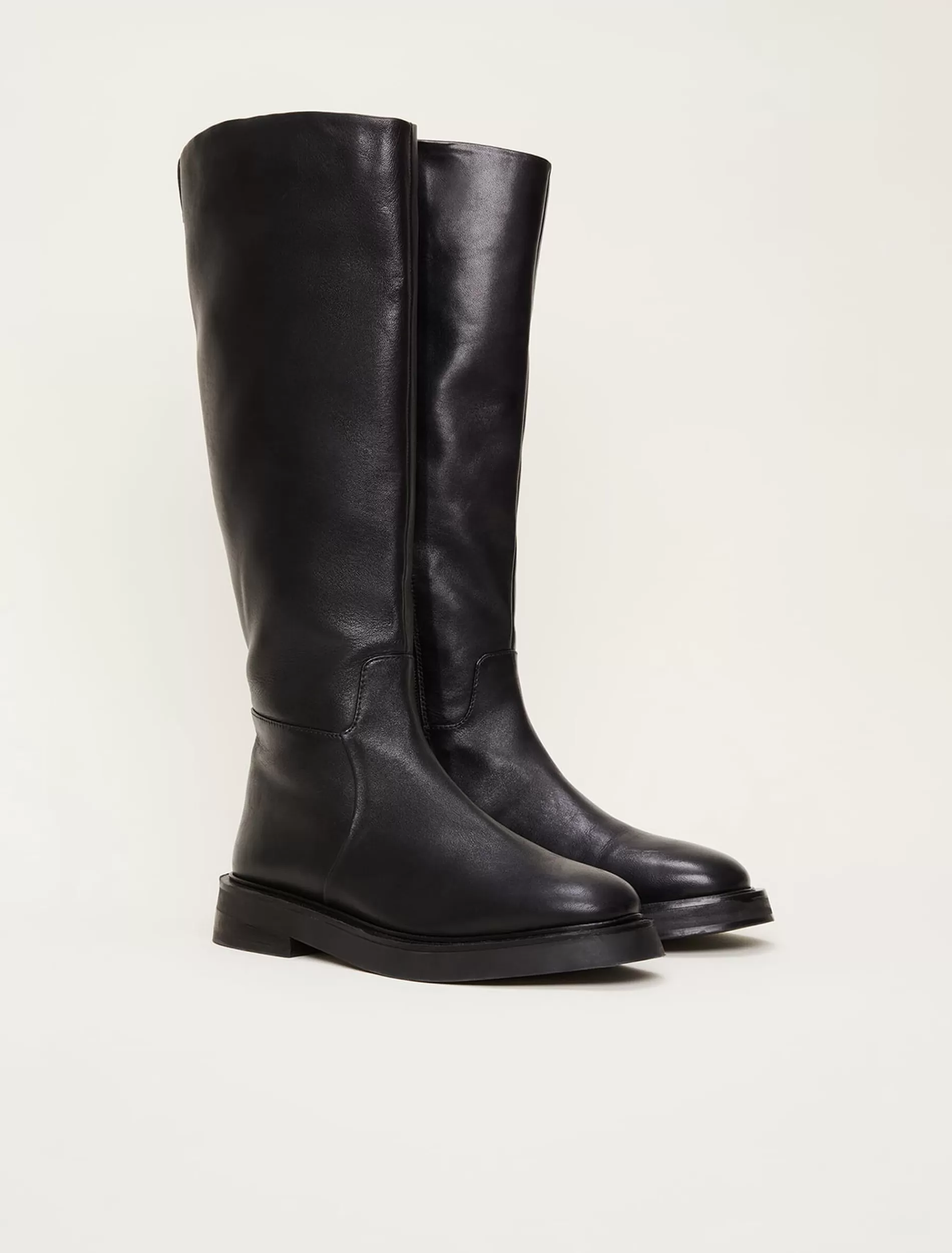 Phase Eight Flat Knee High Boot Black Outlet