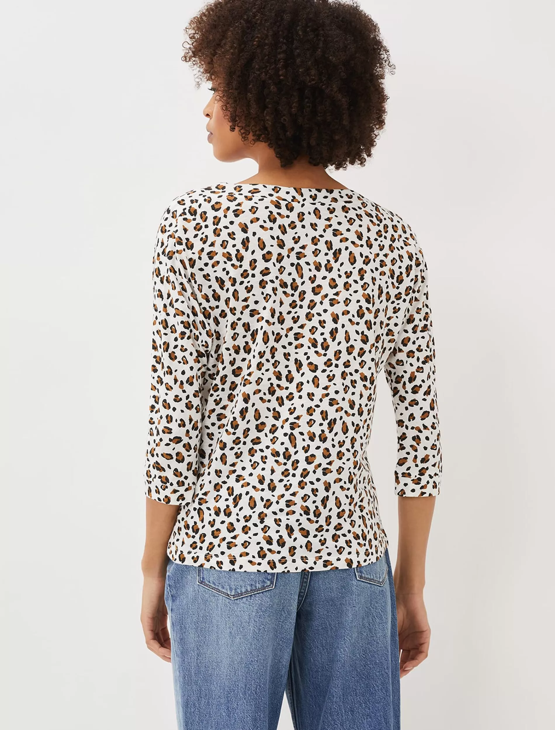 Phase Eight Florentine Leopard Print Top Ivory Multi Online