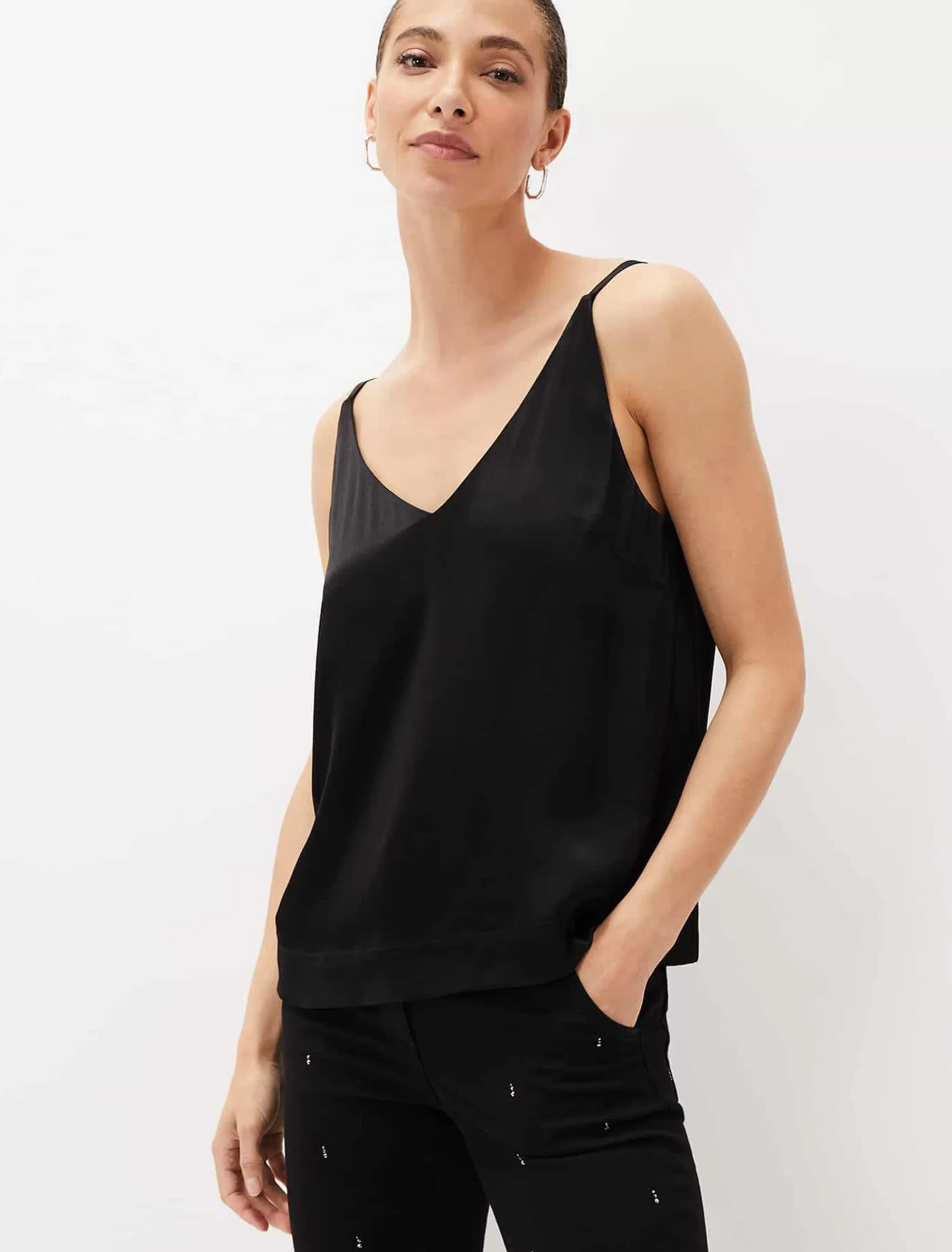 Phase Eight Florien V Neck Cami Black Online