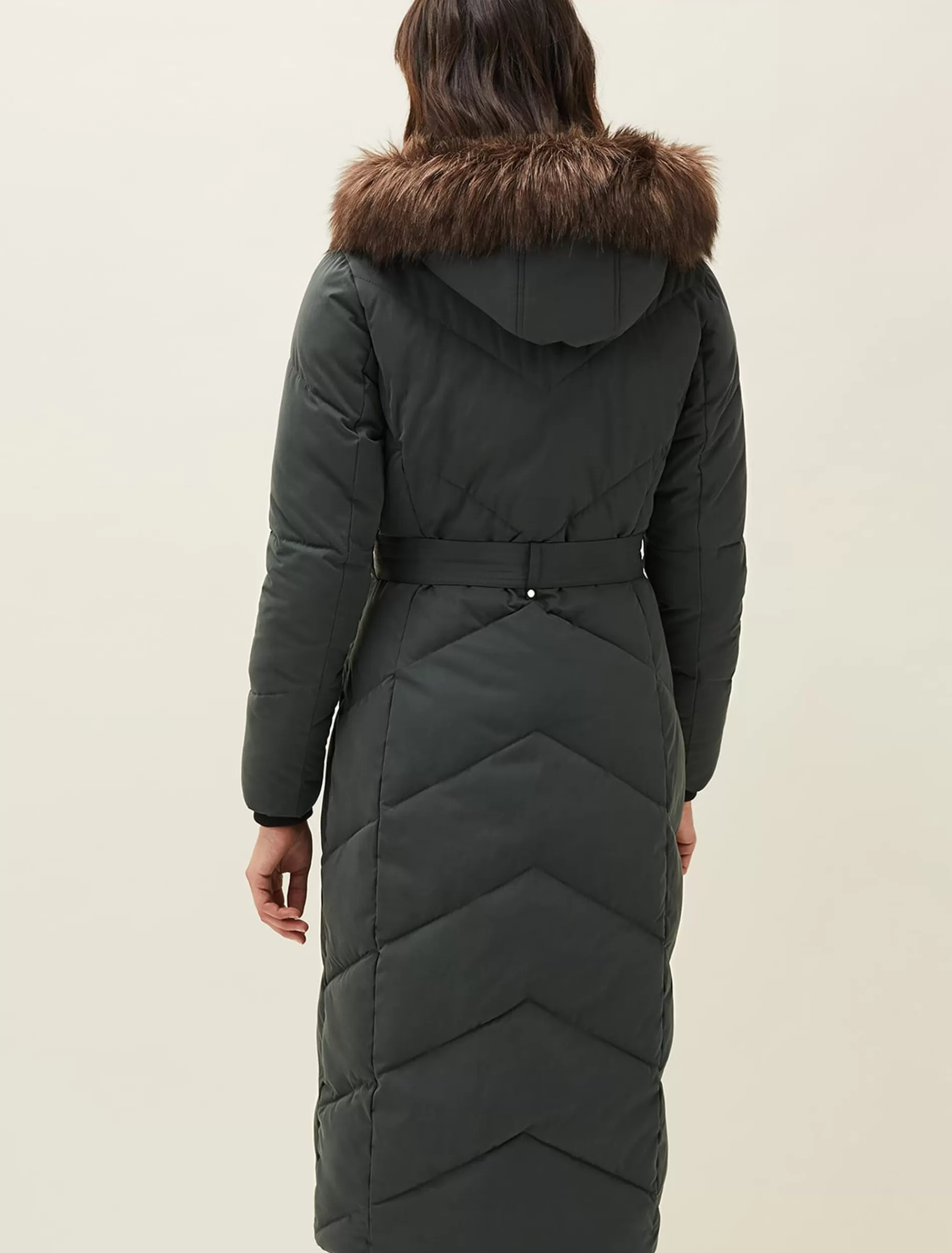 Phase Eight Gabby Maxi Puffer Coat Green Discount