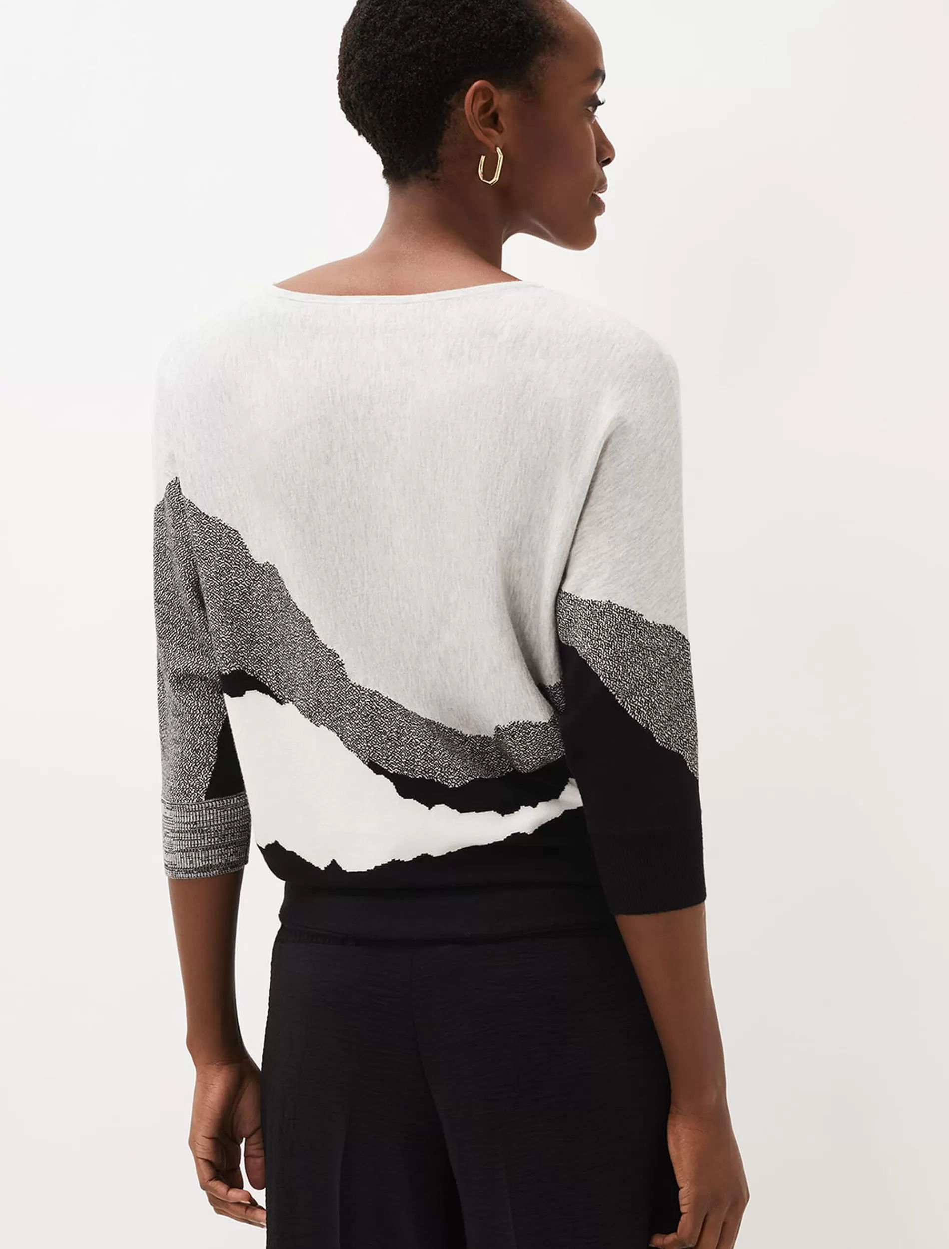 Phase Eight Gee Melange Knit Jumper Grey Marl Online