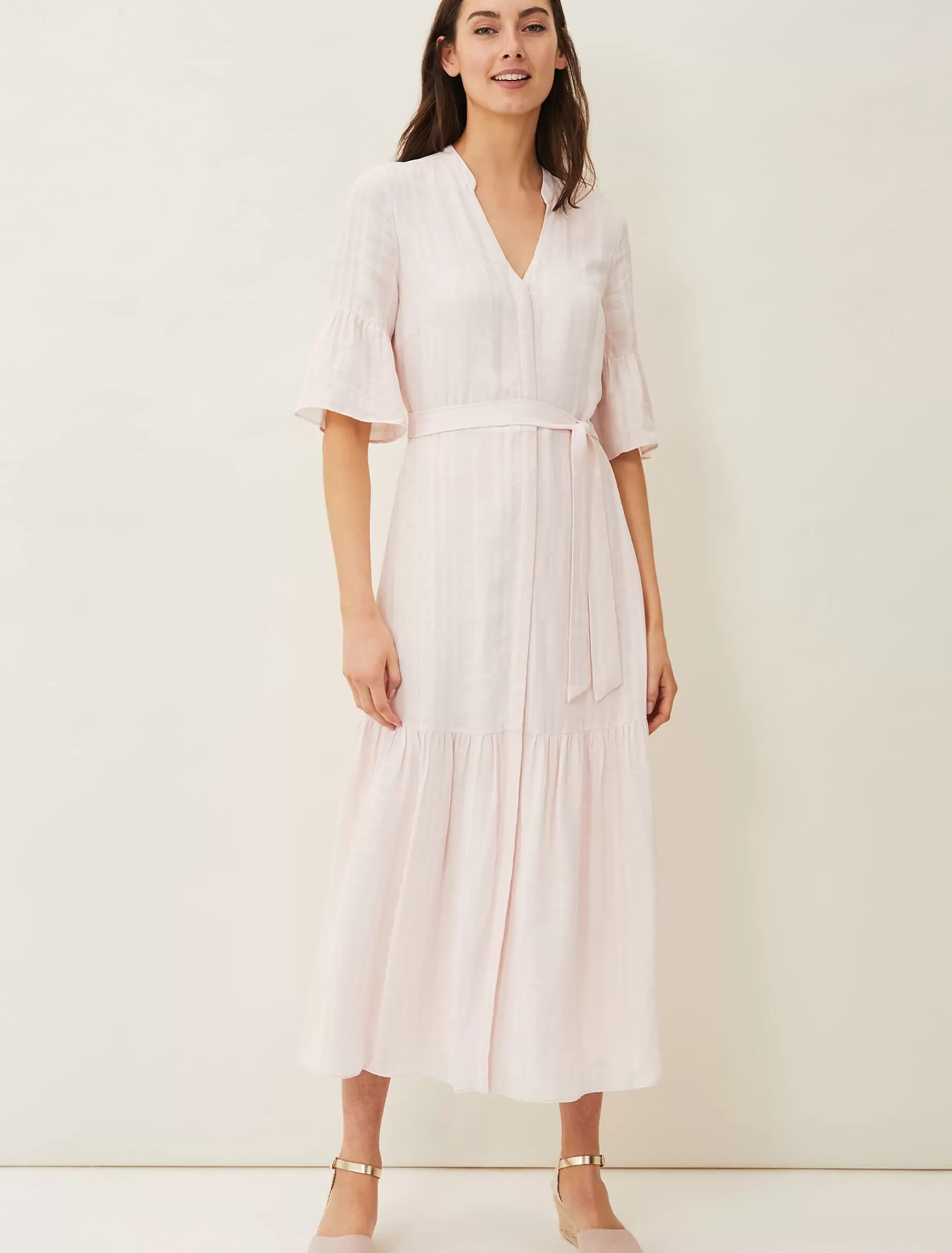 Phase Eight Germaine Midaxi Dress Pink Discount