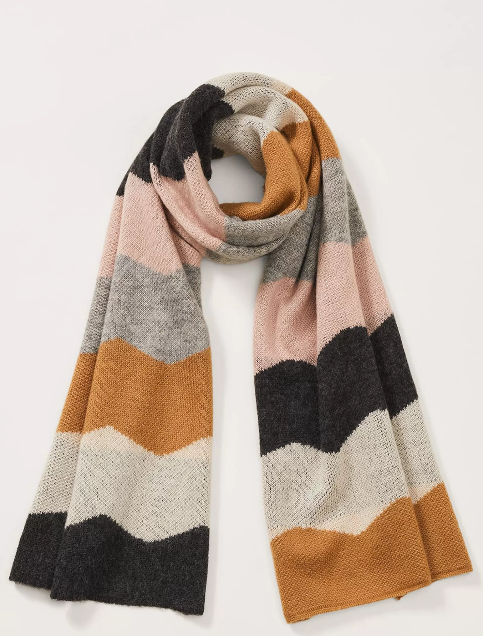 Phase Eight Gilly Colourblock Scarf Pink Store