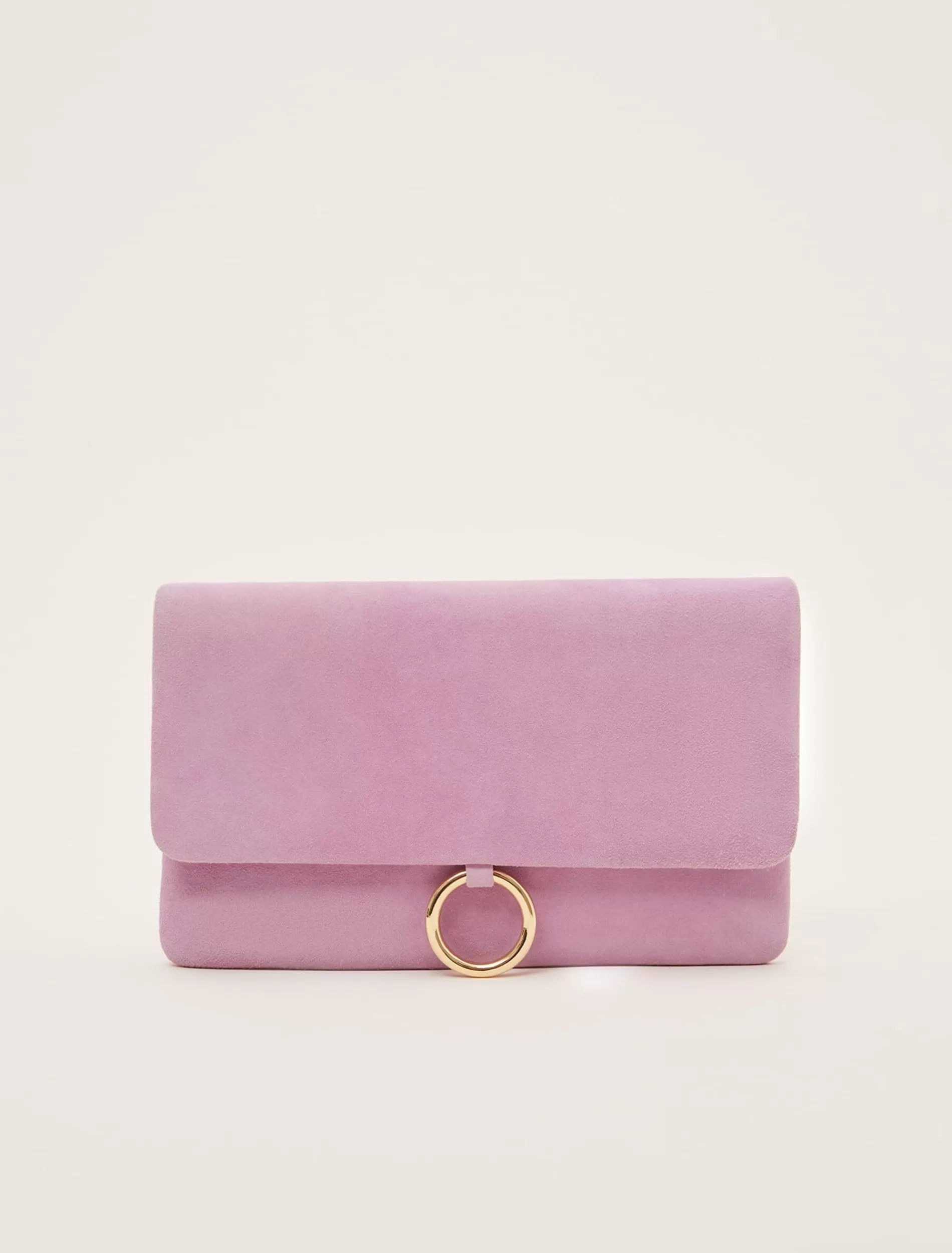 Phase Eight Giselle Suede Clutch Bag Pink/Multi Cheap