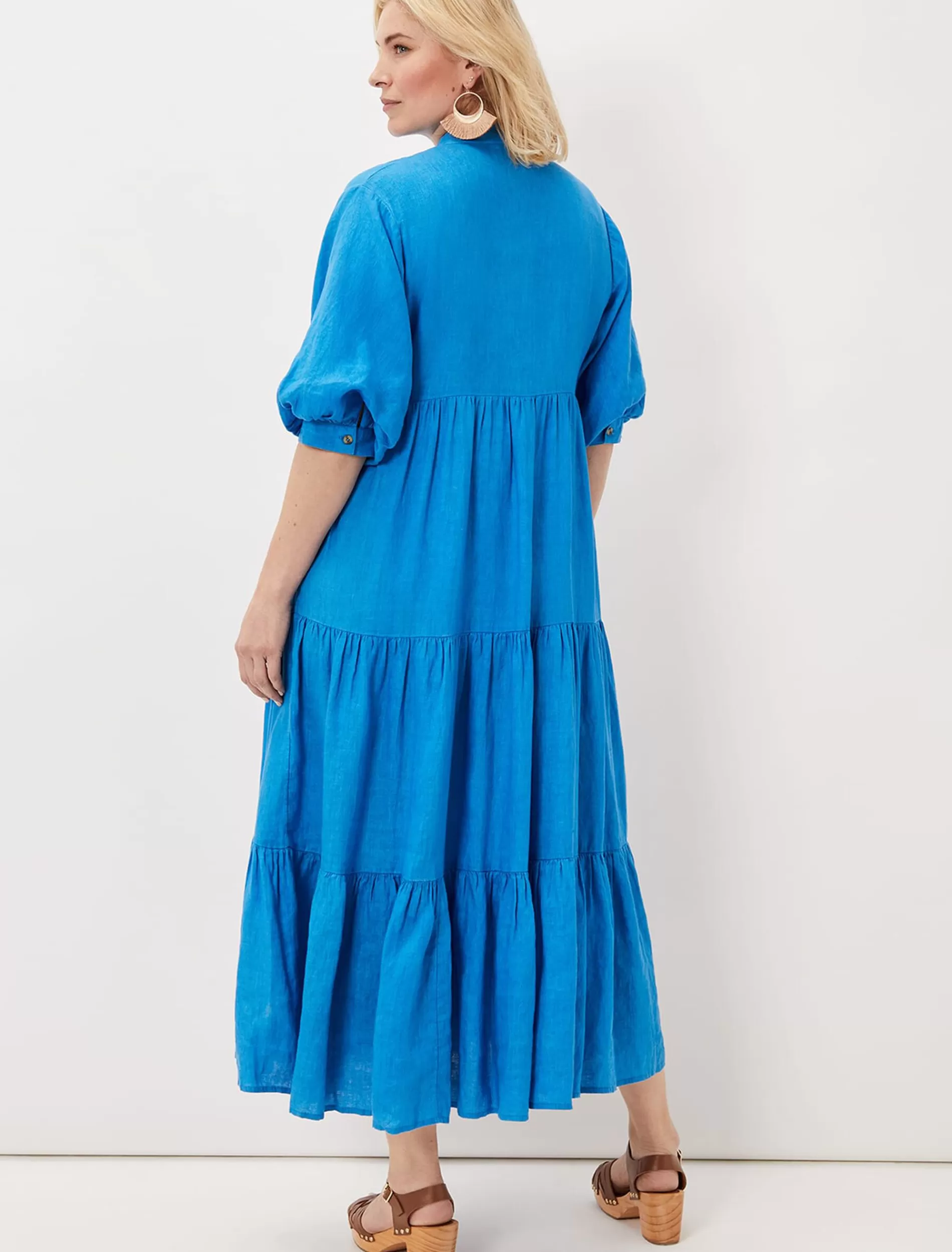 Phase Eight Gracie Tiered Maxi Dress Azure Blue Cheap
