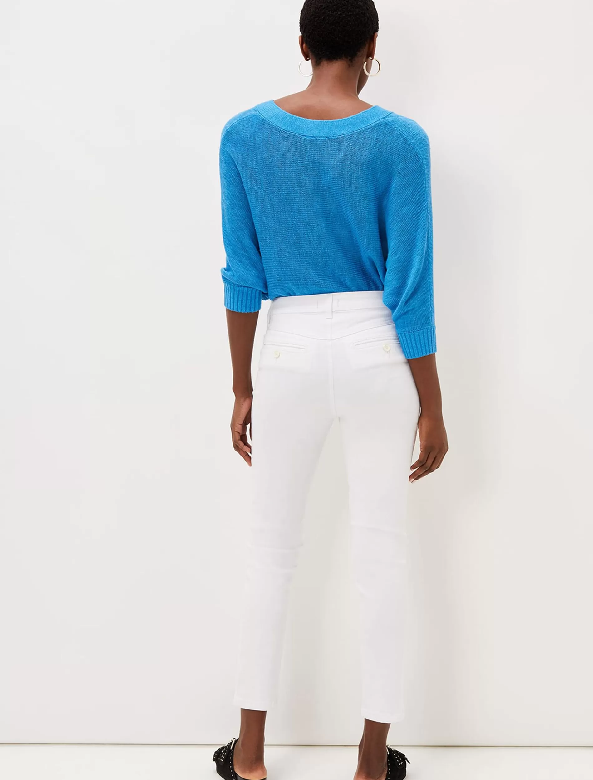 Phase Eight Hailee Topstitch Skinny Jeans White Sale