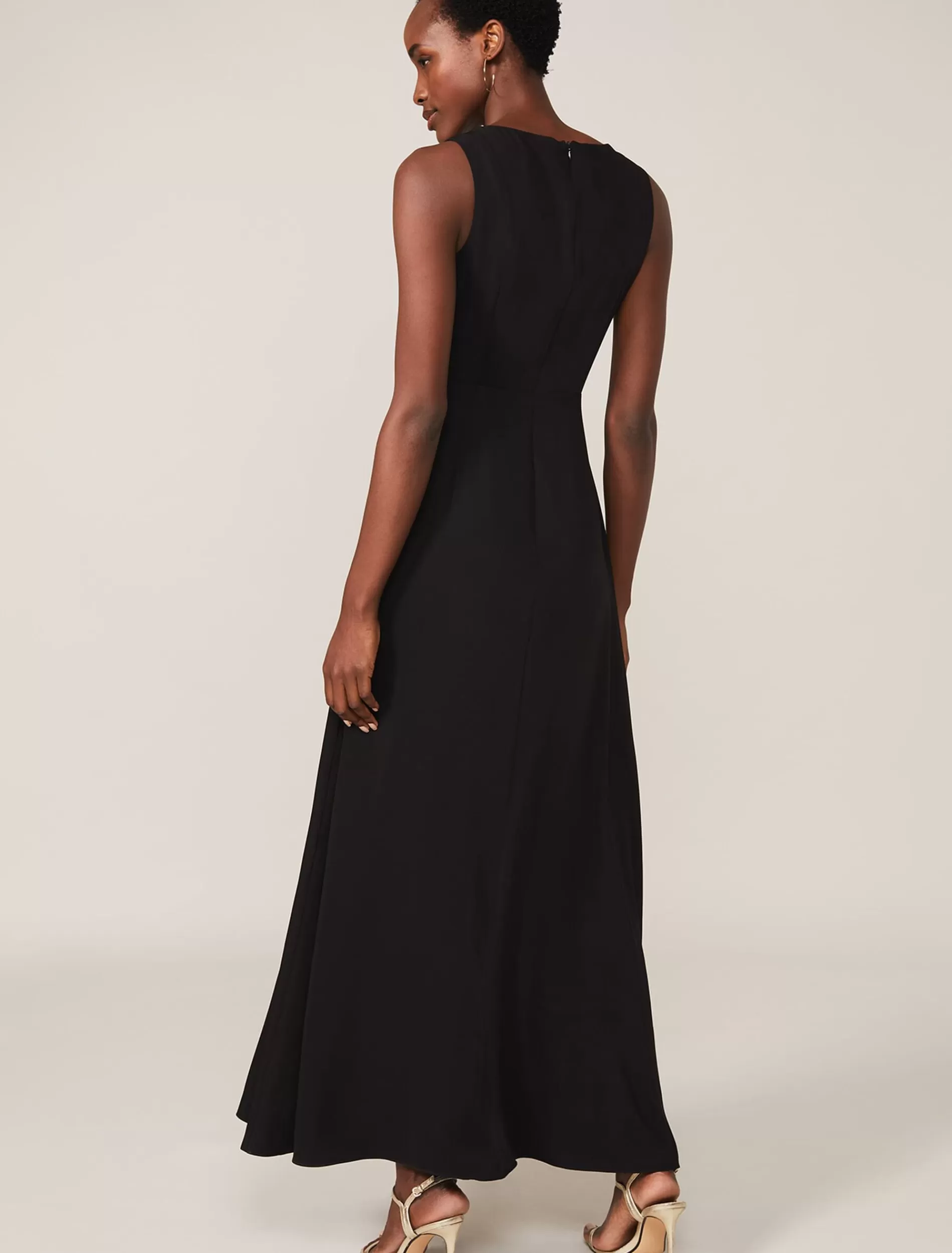 Phase Eight Hatsy Contrast Maxi Dress Black/Ivory Flash Sale