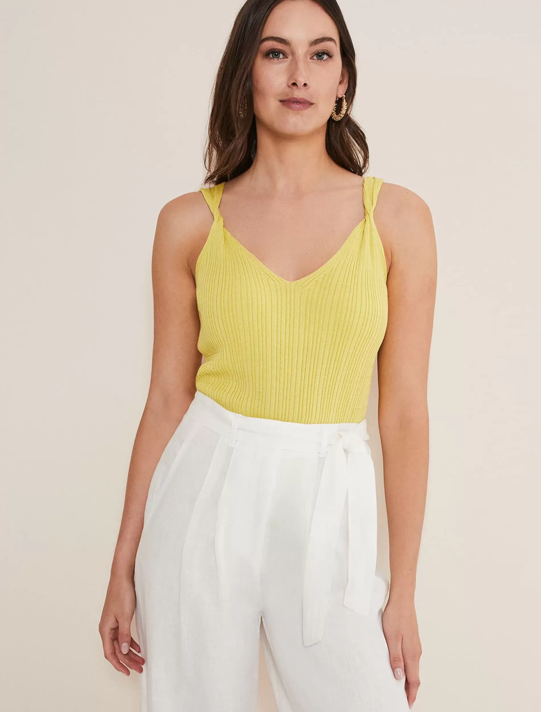 Phase Eight Hattie Knitted Vest Top Lime Fashion
