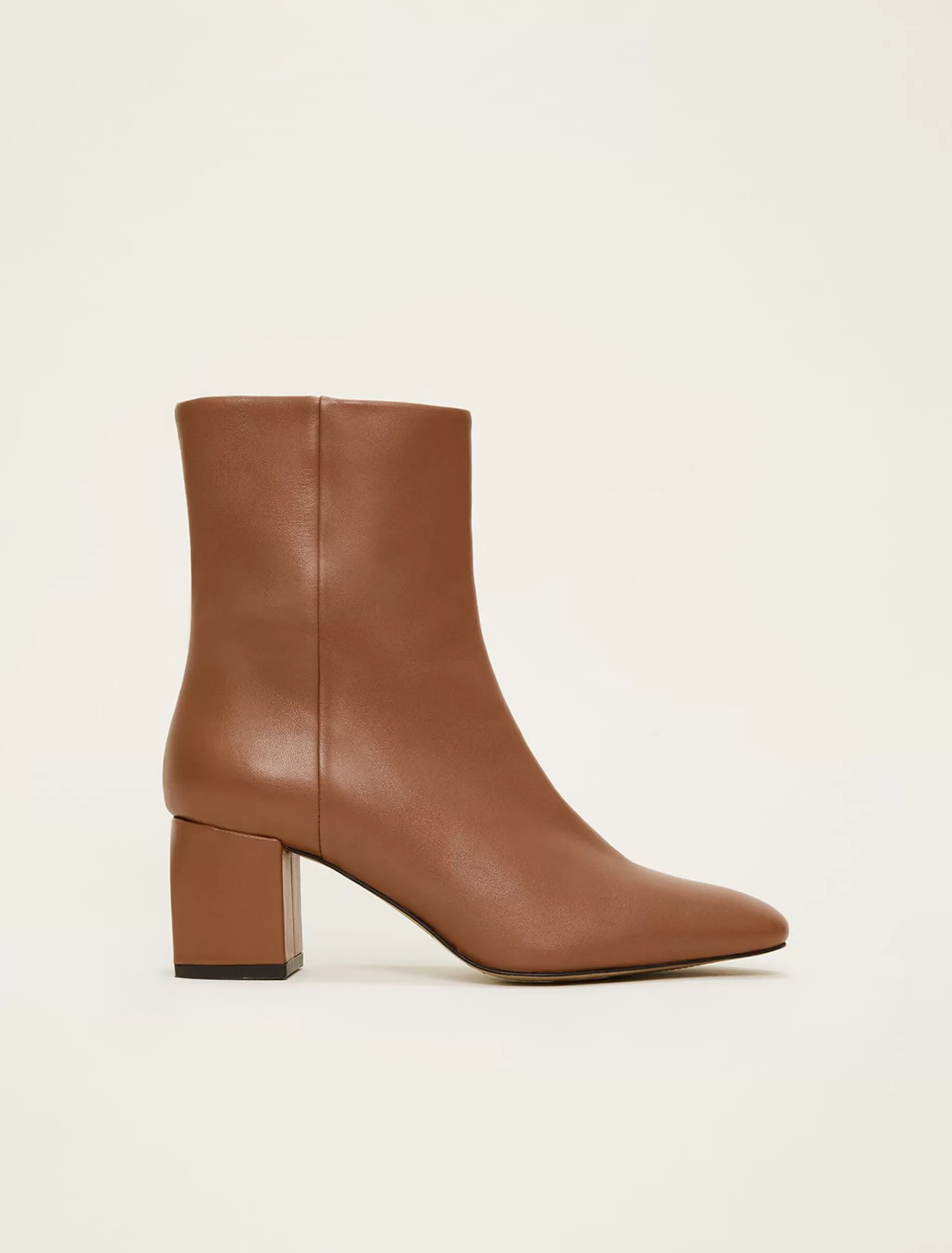 Phase Eight Heeled Ankle Boots Tan New