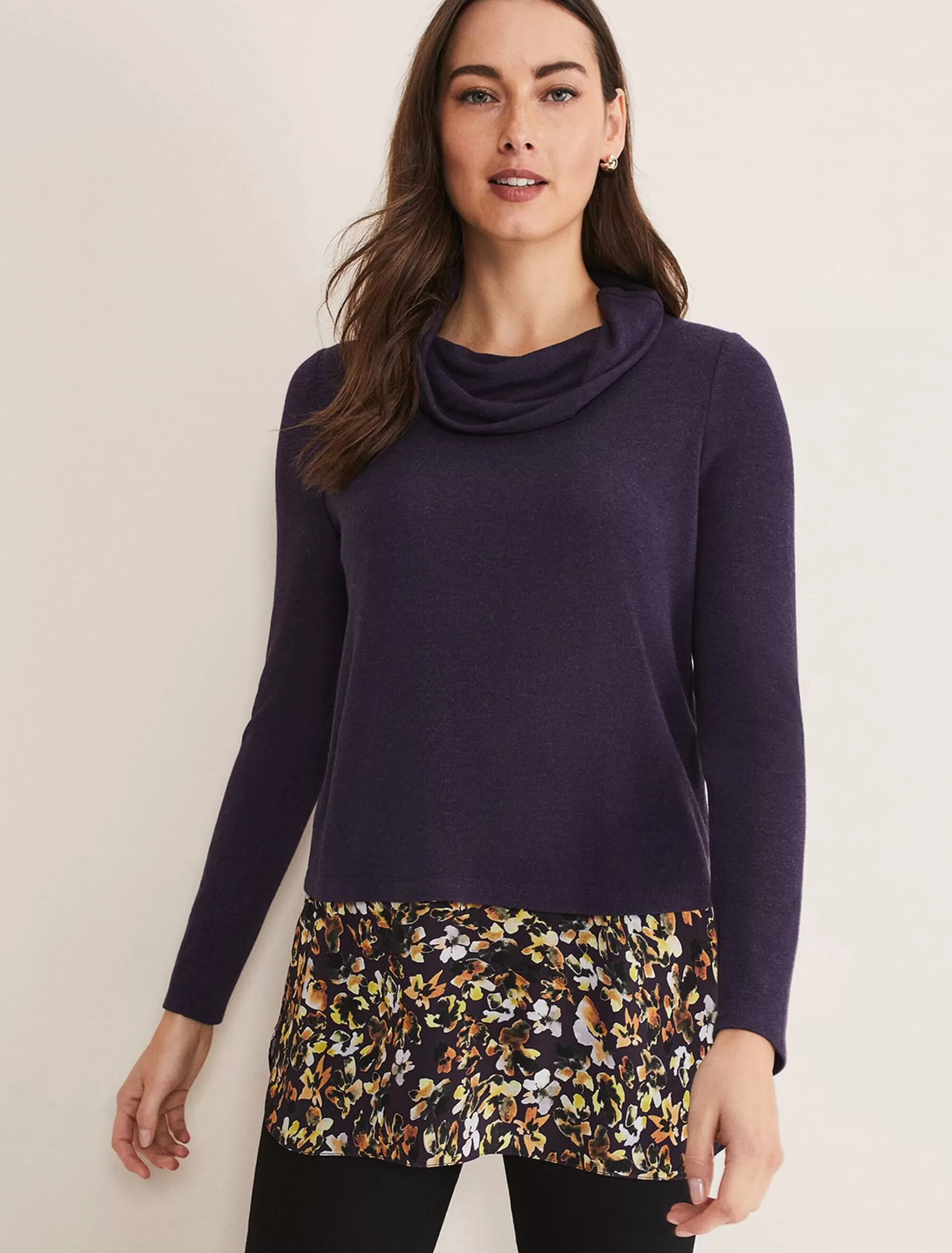 Phase Eight Heiley Double Layer Top Green/Stone Cheap